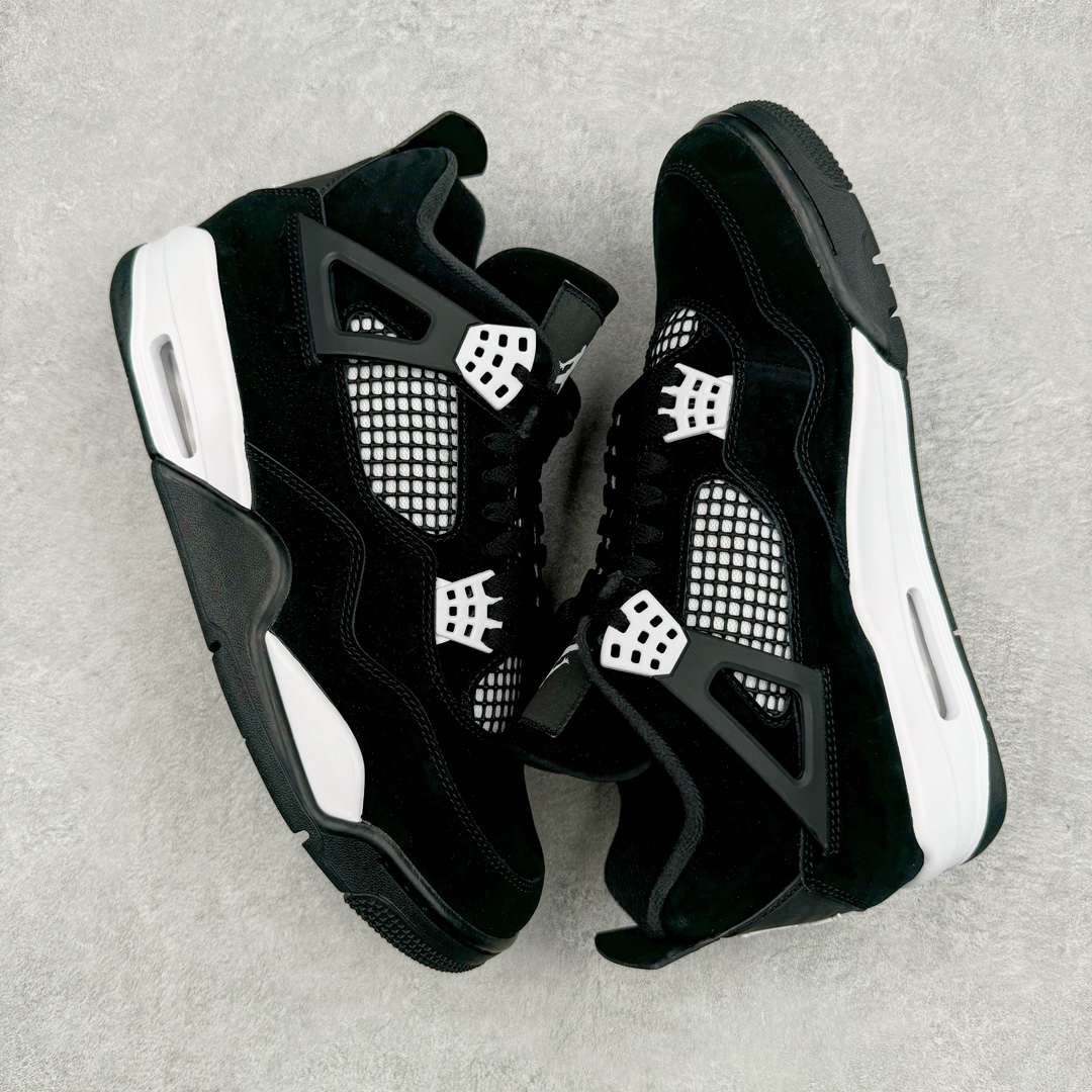 图片[3]-💰420 ＃Y3纯原 Air Jordan AJ4 Retro 白黑雷公 FQ8138-001 市售天花板产物 耗时半年巨作 全套原纸板楦头开发 原厂特供皮料加持 确保原汁原味 完美呈现四代版型 一比一鞋头弧度高度鞋身弧度 数据细节工艺流程均保持原鞋一致 原厂TPU网格鞋带扣 正确内里网布 菱角分明不变形无多余毛边 柔软性质感一致于原鞋 市场唯一原厂鞋扣模具 背面可见隐藏注塑口 原厂织唛标 原厂飞人电绣工艺 尾指中部跳三针 独家绑鞋带手法 印刷中底布 四线拉帮 米色美纹纸贴合固定 进口港宝加持 后跟自然饱满 全鞋荧光划线卡点 追求极致完美 每一双都是工艺品 多重QC质检 超越公司货的品控标准 实实在在的免检产品 尺码：40.5 41 42 42.5 43 44 44.5 45 46 47.5 48.5 编码：by4936090-运动鞋