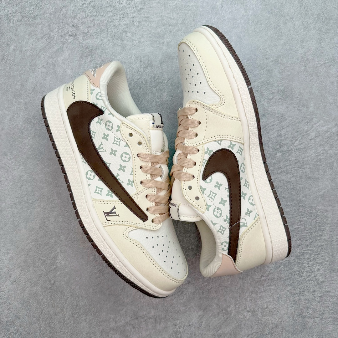 图片[3]-💰250 TS x Air Jordan AJ1 Low 倒钩低帮联名定制配色 LJ5188-006 原厂内置气垫魔块 A模大底 头层小牛皮 鞋舌AJ原厂专用牛津布+AJ专用反口珍珠布+原厂无杂质高弹内里海棉+特殊封边弹力鞋带 SIZE：36 36.5 37.5 38 38.5 39 40 40.5 41 42 42.5 43 44 44.5 45 46 47.5 编码：Dby3936020-运动鞋