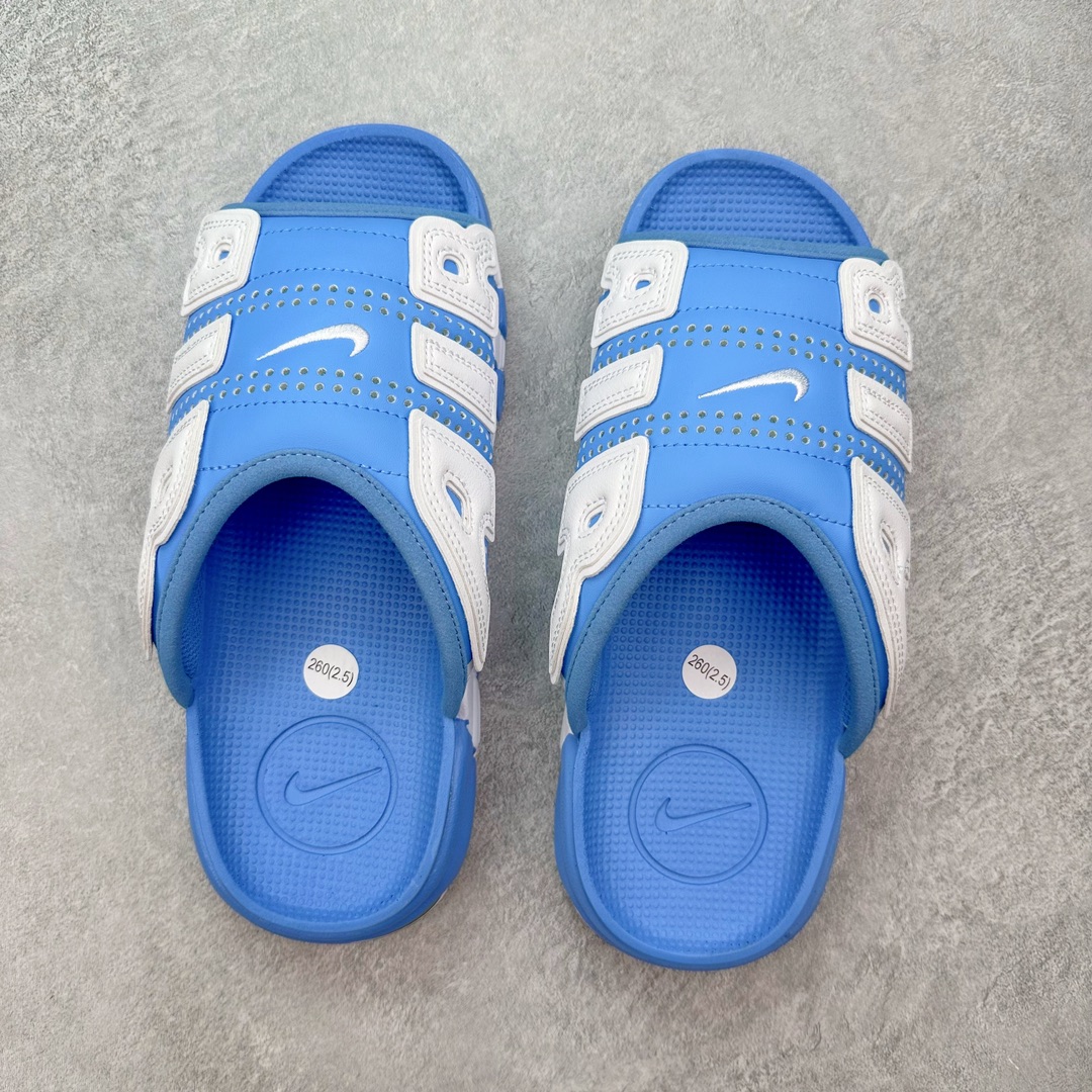 图片[3]-💰150 NK Air More Uptempo ’96 Slide 皮蓬大AIR 拖鞋 以流行于街头的涂鸦文化为设计灵感，整体的设计风格夸张而充满魅力，厚实而充满质感的皮质鞋面两侧印刻了一对巨大的字母“AIR”，独特炫酷的外观惊艳无比 SIZE：36 36.5 37.5 38 38.5 39 40 40.5 41 42 42.5 43 44 44.5 45 46 编码：CFby2936020-运动鞋