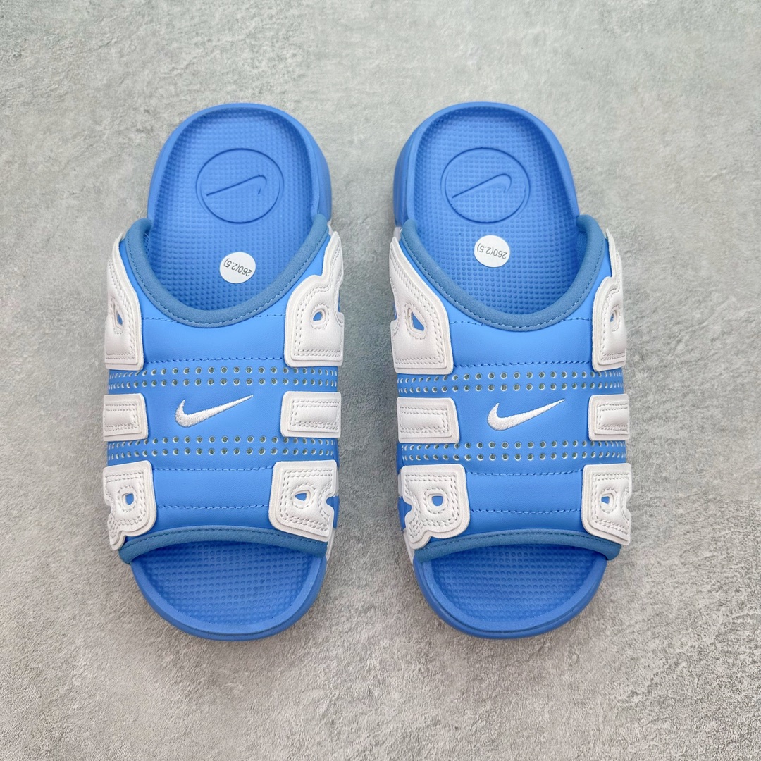 图片[2]-💰150 NK Air More Uptempo ’96 Slide 皮蓬大AIR 拖鞋 以流行于街头的涂鸦文化为设计灵感，整体的设计风格夸张而充满魅力，厚实而充满质感的皮质鞋面两侧印刻了一对巨大的字母“AIR”，独特炫酷的外观惊艳无比 SIZE：36 36.5 37.5 38 38.5 39 40 40.5 41 42 42.5 43 44 44.5 45 46 编码：CFby2936020-运动鞋