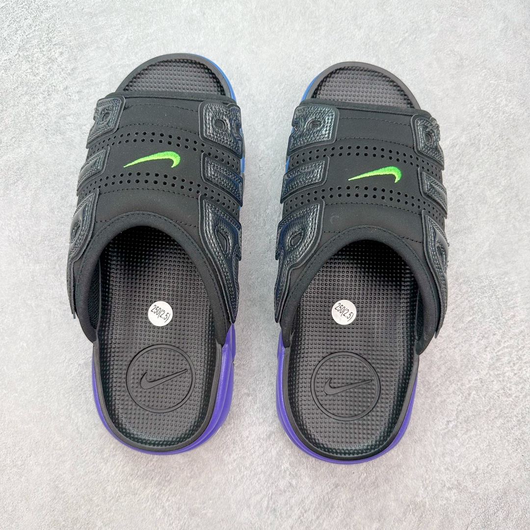 图片[3]-💰150 NK Air More Uptempo ’96 Slide 皮蓬大AIR 拖鞋 以流行于街头的涂鸦文化为设计灵感，整体的设计风格夸张而充满魅力，厚实而充满质感的皮质鞋面两侧印刻了一对巨大的字母“AIR”，独特炫酷的外观惊艳无比 SIZE：36 36.5 37.5 38 38.5 39 40 40.5 41 42 42.5 43 44 44.5 45 46 编码：CFby2936020-运动鞋