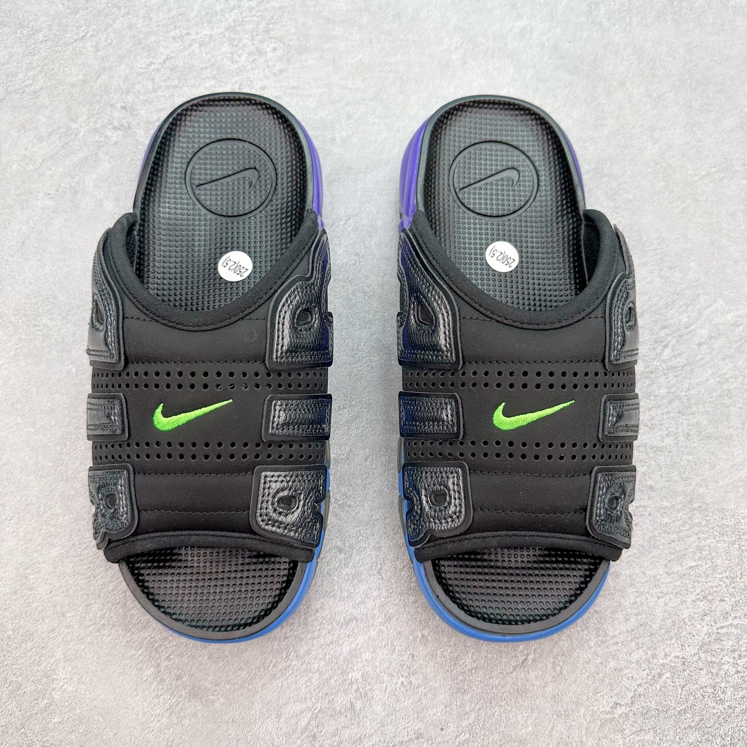 图片[2]-💰150 NK Air More Uptempo ’96 Slide 皮蓬大AIR 拖鞋 以流行于街头的涂鸦文化为设计灵感，整体的设计风格夸张而充满魅力，厚实而充满质感的皮质鞋面两侧印刻了一对巨大的字母“AIR”，独特炫酷的外观惊艳无比 SIZE：36 36.5 37.5 38 38.5 39 40 40.5 41 42 42.5 43 44 44.5 45 46 编码：CFby2936020-运动鞋