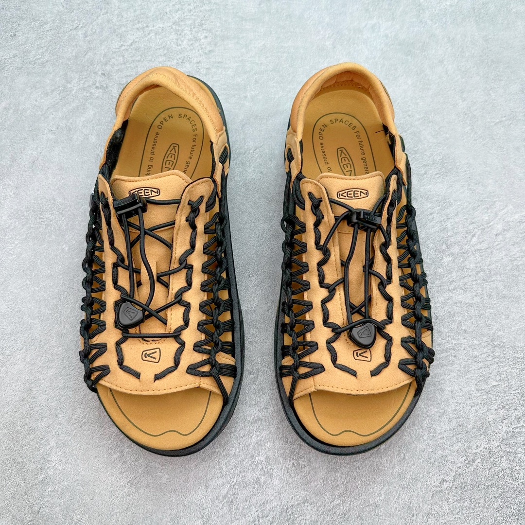 图片[2]-人气户外休闲鞋品牌-科恩Keen Uneek Flat-M 平底编织弹力穿搭溯溪涉水休闲户外凉鞋 #外贸订单出口品质#采用进口机台编制两根尼龙绳组成鞋面(快干衬里原料!!)#原装轻量级EVA中底缓震材质组合防滑橡胶外底部 夏季潮鞋,文青界的凉鞋至尊 都市机能户外品牌 KEEN 向来积极为其旗下大热鞋款 UNEEK 推出联名款，后跟为全封闭设计，快干衬里，HIGH-TRACTION橡胶外底，及轻量级EVA中底，达到轻量缓震的同时减轻重量。尺码：35 36 37 38 40 41 42 43 44 45-选品中心