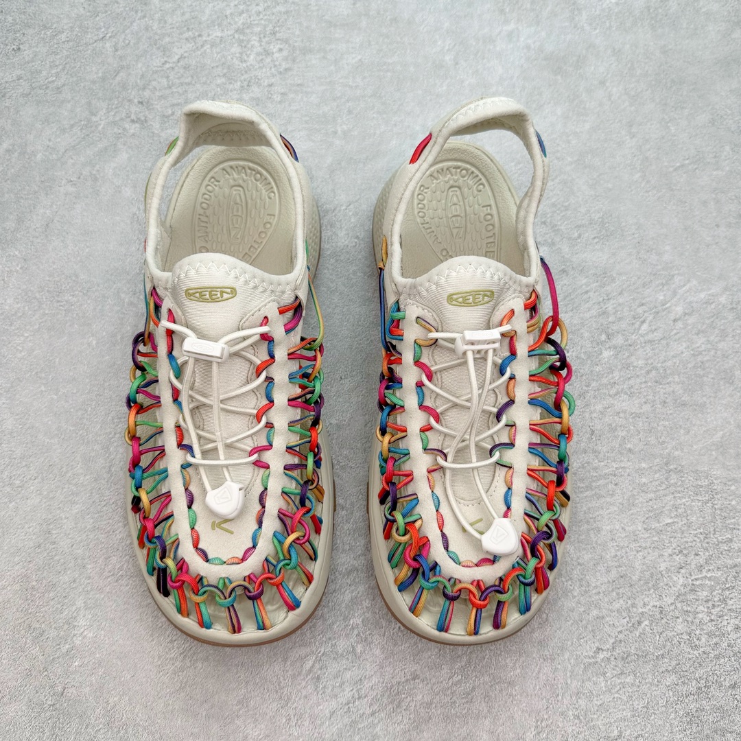 图片[2]-人气户外休闲鞋品牌-科恩Keen Uneek Flat-M 平底编织弹力穿搭溯溪涉水休闲户外凉鞋 #外贸订单出口品质#采用进口机台编制两根尼龙绳组成鞋面(快干衬里原料!!)#原装轻量级EVA中底缓震材质组合防滑橡胶外底部 夏季潮鞋,文青界的凉鞋至尊 都市机能户外品牌 KEEN 向来积极为其旗下大热鞋款 UNEEK 推出联名款，后跟为全封闭设计，快干衬里，HIGH-TRACTION橡胶外底，及轻量级EVA中底，达到轻量缓震的同时减轻重量。尺码：35 36 37 38 40 41 42 43 44 45-选品中心