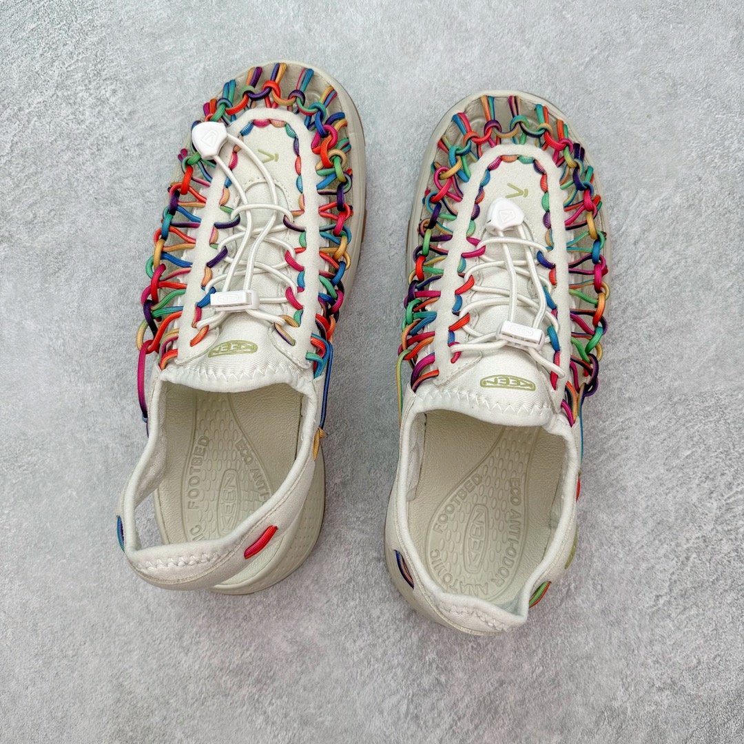 图片[3]-人气户外休闲鞋品牌-科恩Keen Uneek Flat-M 平底编织弹力穿搭溯溪涉水休闲户外凉鞋 #外贸订单出口品质#采用进口机台编制两根尼龙绳组成鞋面(快干衬里原料!!)#原装轻量级EVA中底缓震材质组合防滑橡胶外底部 夏季潮鞋,文青界的凉鞋至尊 都市机能户外品牌 KEEN 向来积极为其旗下大热鞋款 UNEEK 推出联名款，后跟为全封闭设计，快干衬里，HIGH-TRACTION橡胶外底，及轻量级EVA中底，达到轻量缓震的同时减轻重量。尺码：35 36 37 38 40 41 42 43 44 45-选品中心