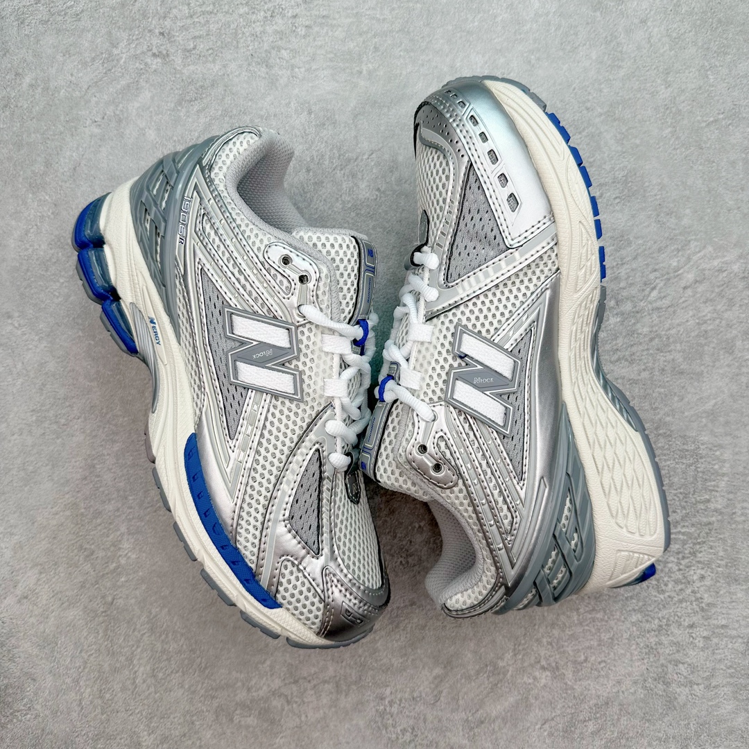 图片[3]-New Balance M1906R NB新百伦系列复古老爹风休闲运动慢跑鞋 采用轻质牛剖革拼接透气网眼衬垫织物鞋面材质 T-Beam大底提供足步弓支撑 保持步态稳定#后跟搭载外露缓震胶 鞋身整体以各种深浅不一的灰色覆盖 鞋头以淡蓝色调装饰，网眼衬垫通过不规律的色块实现做旧的美感 泛黄的鞋底更是进一步增添了复古气息 尺码：36 37 37.5 38 38.5 39.5 40 40.5 41.5 42 42.5 43 44 45-选品中心