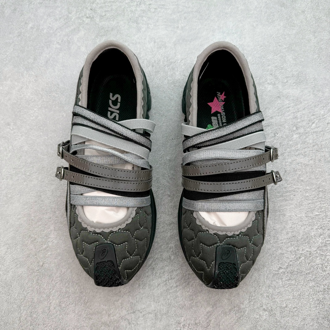 图片[2]-KIKO KOSTADINOV × MARC JACOBS x Asics Gel-Lokros 亚瑟士三方联名皮革圆头拼接耐磨透气轻便低帮生活休闲鞋 采用星星图案绗缝鞋面设计 闪亮金属感饰带与松紧带点缀鞋身 如珍珠般闪光的中底 巧妙注入ASICS亚瑟士标志性GEL科FLYTEFOAM PROPEL缓冲技术和花朵胎纹图案 尺码：36 37.5 38 39 40 40.5 41.5 42 42.5 43.5 44 45-选品中心