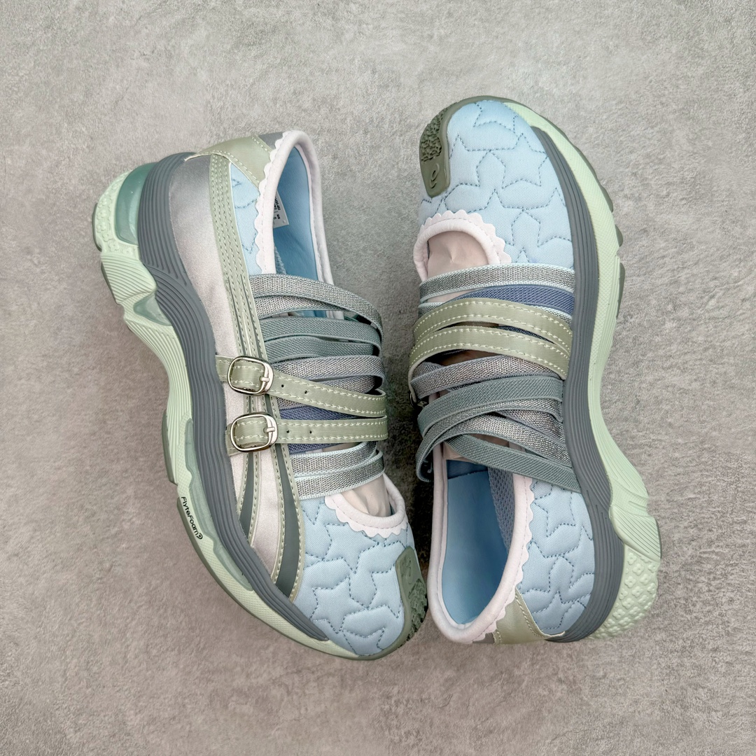 图片[3]-KIKO KOSTADINOV × MARC JACOBS x Asics Gel-Lokros 亚瑟士三方联名皮革圆头拼接耐磨透气轻便低帮生活休闲鞋 采用星星图案绗缝鞋面设计 闪亮金属感饰带与松紧带点缀鞋身 如珍珠般闪光的中底 巧妙注入ASICS亚瑟士标志性GEL科FLYTEFOAM PROPEL缓冲技术和花朵胎纹图案 尺码：36 37.5 38 39 40 40.5 41.5 42 42.5 43.5 44 45-选品中心