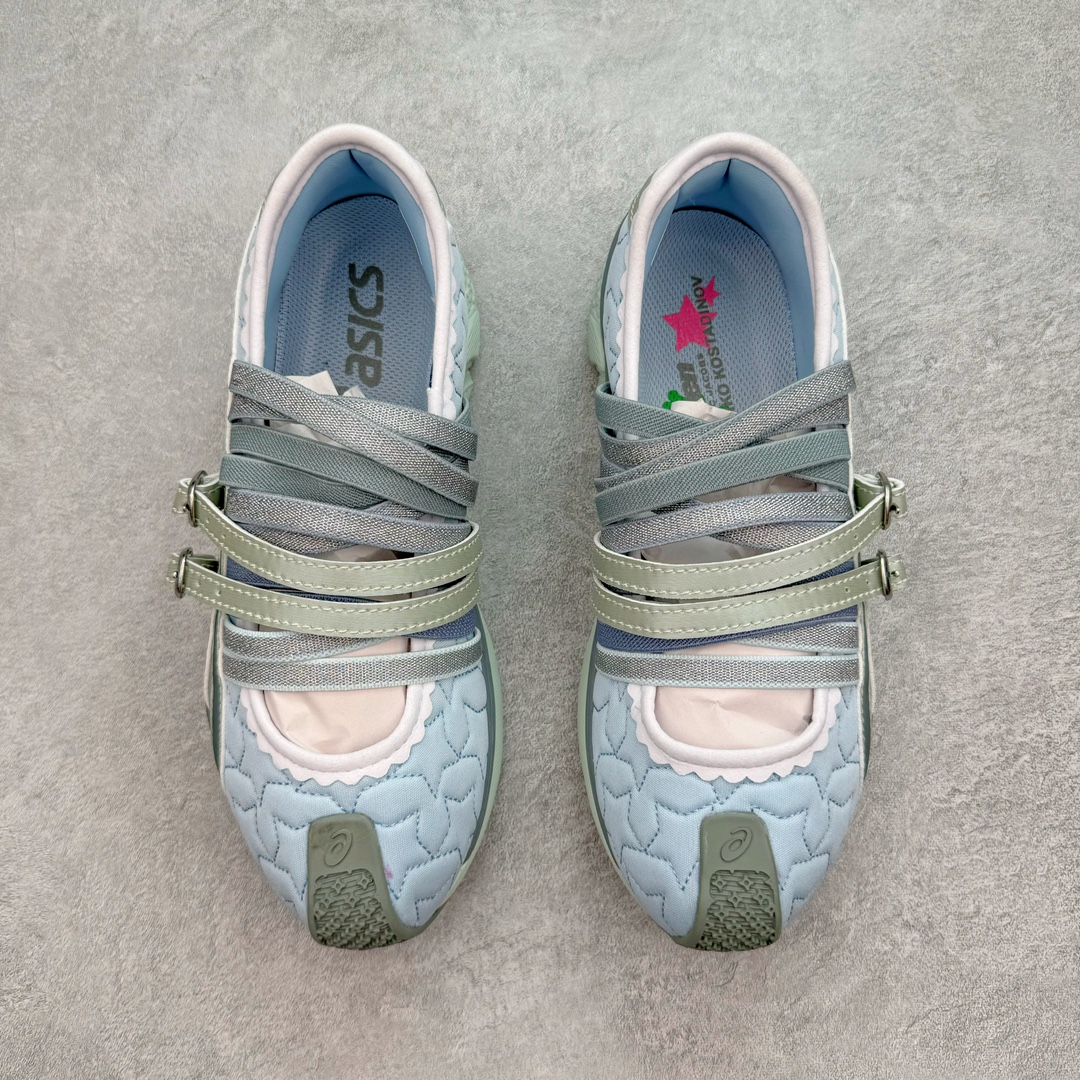 图片[2]-KIKO KOSTADINOV × MARC JACOBS x Asics Gel-Lokros 亚瑟士三方联名皮革圆头拼接耐磨透气轻便低帮生活休闲鞋 采用星星图案绗缝鞋面设计 闪亮金属感饰带与松紧带点缀鞋身 如珍珠般闪光的中底 巧妙注入ASICS亚瑟士标志性GEL科FLYTEFOAM PROPEL缓冲技术和花朵胎纹图案 尺码：36 37.5 38 39 40 40.5 41.5 42 42.5 43.5 44 45-选品中心