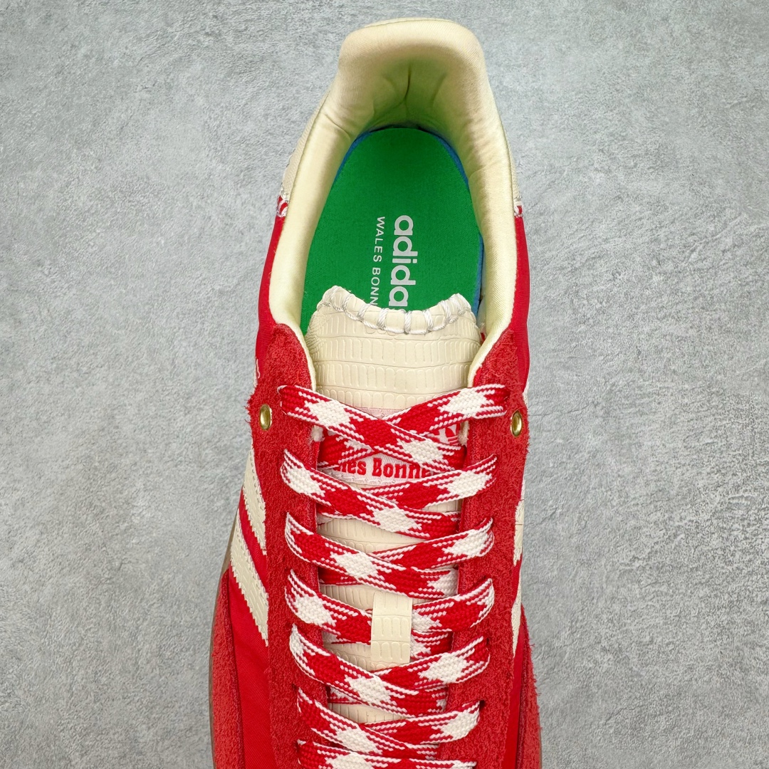 图片[5]-＃PB福利特价 Wales Bonner x AD Originals Samba 桑巴舞系列绅士德训足球风百搭低帮休闲运动板鞋 联名红色 GY6612 口碑大厂出品 品控大底版型不断改良更新 全套原纸板楦头开发 确保原汁原味 完美呈现桑巴版型 一比一鞋头弧度高度鞋身弧度 此版本只针对中端市场 皮料材质有所更替 其他数据细节工艺流程均保持一致 绝不口嗨 细节品控鞋型随意对比 正确烫金高频细节 原装纳米超迁皮料 独家私模橡胶大底 原盒原配 这款桑巴鞋展示了高质量的工艺 带有装饰的超锁缝制和无缝的手感 柔软、柔软的皮革造型和标志性的3条纹完成了精致的外观 正规合身鞋带 鞋面上有绒面鞋垫 橡胶鞋底 享受正畸套筒软感 自50年代首次亮相以来就一直在赢得粉丝的青睐 尺码：36 36.5 37.5 38 38.5 39 40 40.5 41 42 42.5 43 44 44.5 45 46-选品中心