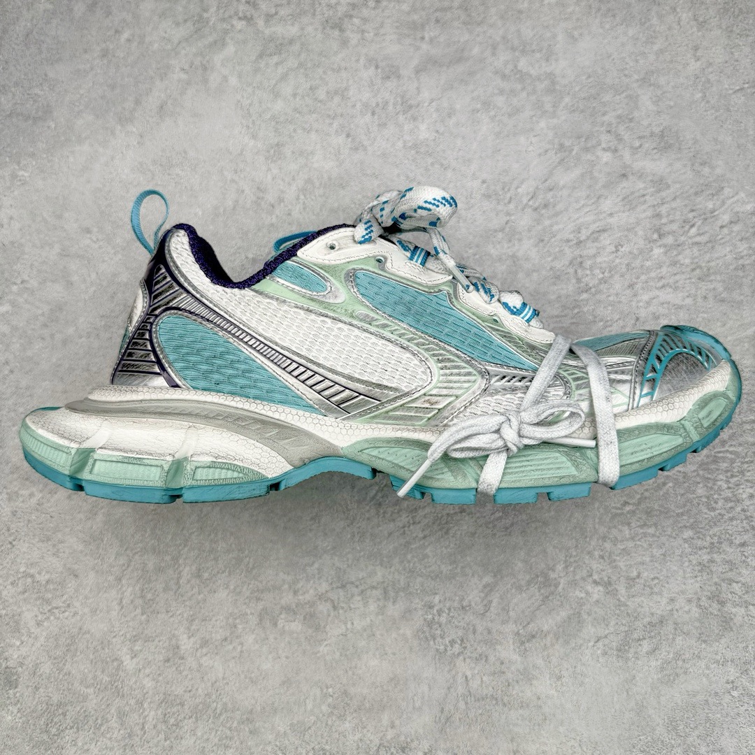 图片[9]-＃XA BALENCIAGA 3XL Sneakers 巴黎世家十代网布系带低帮走秀复古老爹鞋 全套原纸板楦头开发 最原汁原味的灵魂版型 全鞋荧光划线卡点 胶水把控整洁度追求极致完美 每一双都是工艺品 多重QC质检 超越公司货的品控标准 实实在在的免检产品 原盒原配 正确字体电绣 粗细、位置、大小正确 侧边TPU 透气孔匹配意产原版 正确分离大底 TPU软底 原版一致大底LOGO 立体感十足 原厂皮料水洗做旧 采购原厂网纱 不含皮革 网布材料和聚氨酯 磨损效果 鞋头边缘和后帮 Balenciaga 徽标 鞋面和后跟凸印尺码 鞋舌 3XL 橡胶品牌标识和反光细节 鞋帮拉袢和鞋舌拉祥 配反光细节 备用鞋带在鞋履前侧 可在穿着前取下 便于不同造型搭配 正常尺码 尺码：35 36 37 38 39 40 41 42 43 44 45 46-选品中心