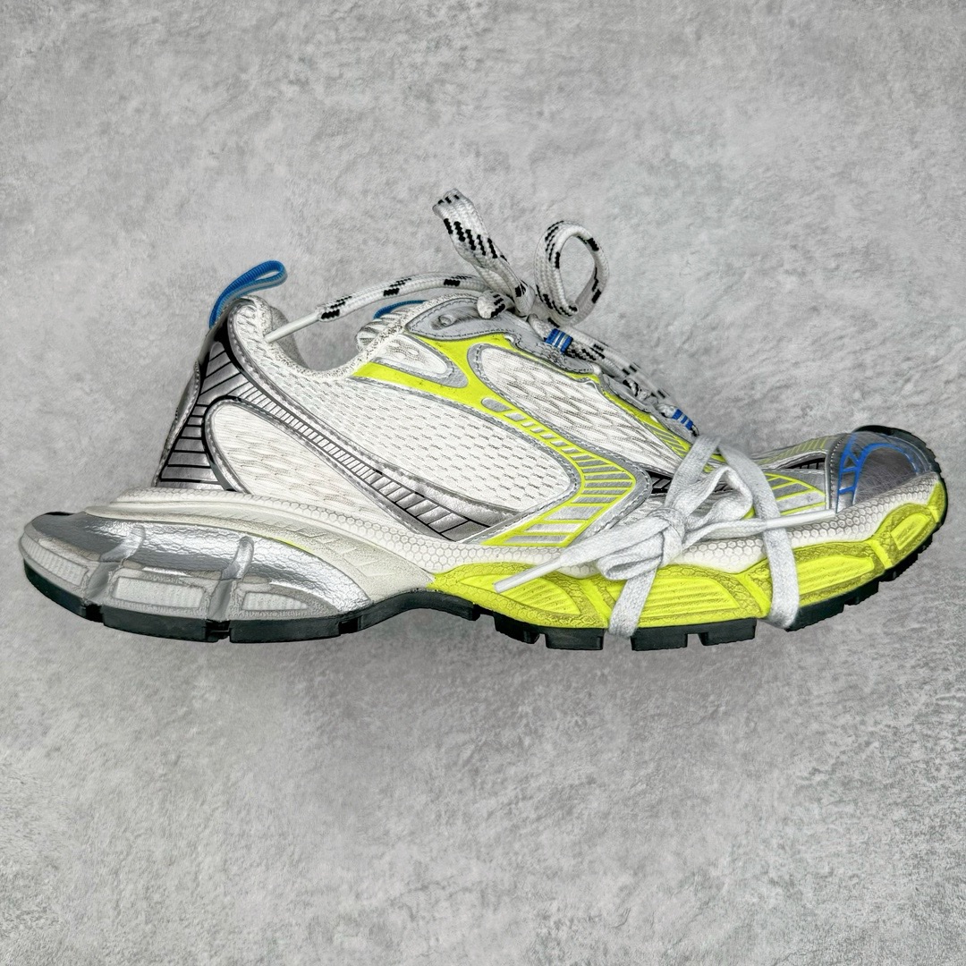 图片[7]-＃XA BALENCIAGA 3XL Sneakers 巴黎世家十代网布系带低帮走秀复古老爹鞋 全套原纸板楦头开发 最原汁原味的灵魂版型 全鞋荧光划线卡点 胶水把控整洁度追求极致完美 每一双都是工艺品 多重QC质检 超越公司货的品控标准 实实在在的免检产品 原盒原配 正确字体电绣 粗细、位置、大小正确 侧边TPU 透气孔匹配意产原版 正确分离大底 TPU软底 原版一致大底LOGO 立体感十足 原厂皮料水洗做旧 采购原厂网纱 不含皮革 网布材料和聚氨酯 磨损效果 鞋头边缘和后帮 Balenciaga 徽标 鞋面和后跟凸印尺码 鞋舌 3XL 橡胶品牌标识和反光细节 鞋帮拉袢和鞋舌拉祥 配反光细节 备用鞋带在鞋履前侧 可在穿着前取下 便于不同造型搭配 正常尺码 尺码：35 36 37 38 39 40 41 42 43 44 45 46-选品中心