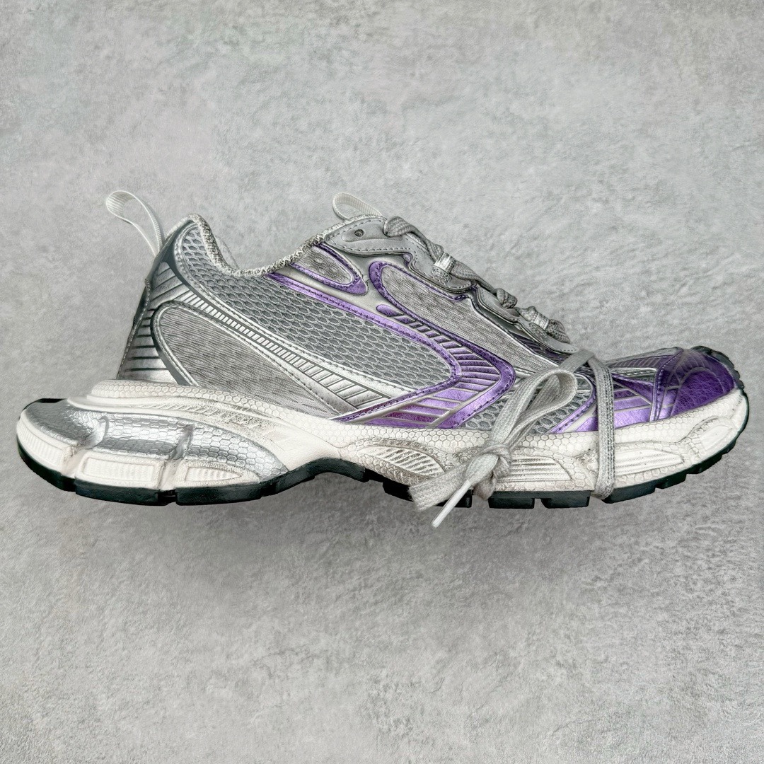 图片[9]-＃XA BALENCIAGA 3XL Sneakers 巴黎世家十代网布系带低帮走秀复古老爹鞋 全套原纸板楦头开发 最原汁原味的灵魂版型 全鞋荧光划线卡点 胶水把控整洁度追求极致完美 每一双都是工艺品 多重QC质检 超越公司货的品控标准 实实在在的免检产品 原盒原配 正确字体电绣 粗细、位置、大小正确 侧边TPU 透气孔匹配意产原版 正确分离大底 TPU软底 原版一致大底LOGO 立体感十足 原厂皮料水洗做旧 采购原厂网纱 不含皮革 网布材料和聚氨酯 磨损效果 鞋头边缘和后帮 Balenciaga 徽标 鞋面和后跟凸印尺码 鞋舌 3XL 橡胶品牌标识和反光细节 鞋帮拉袢和鞋舌拉祥 配反光细节 备用鞋带在鞋履前侧 可在穿着前取下 便于不同造型搭配 正常尺码 尺码：35 36 37 38 39 40 41 42 43 44 45 46-选品中心