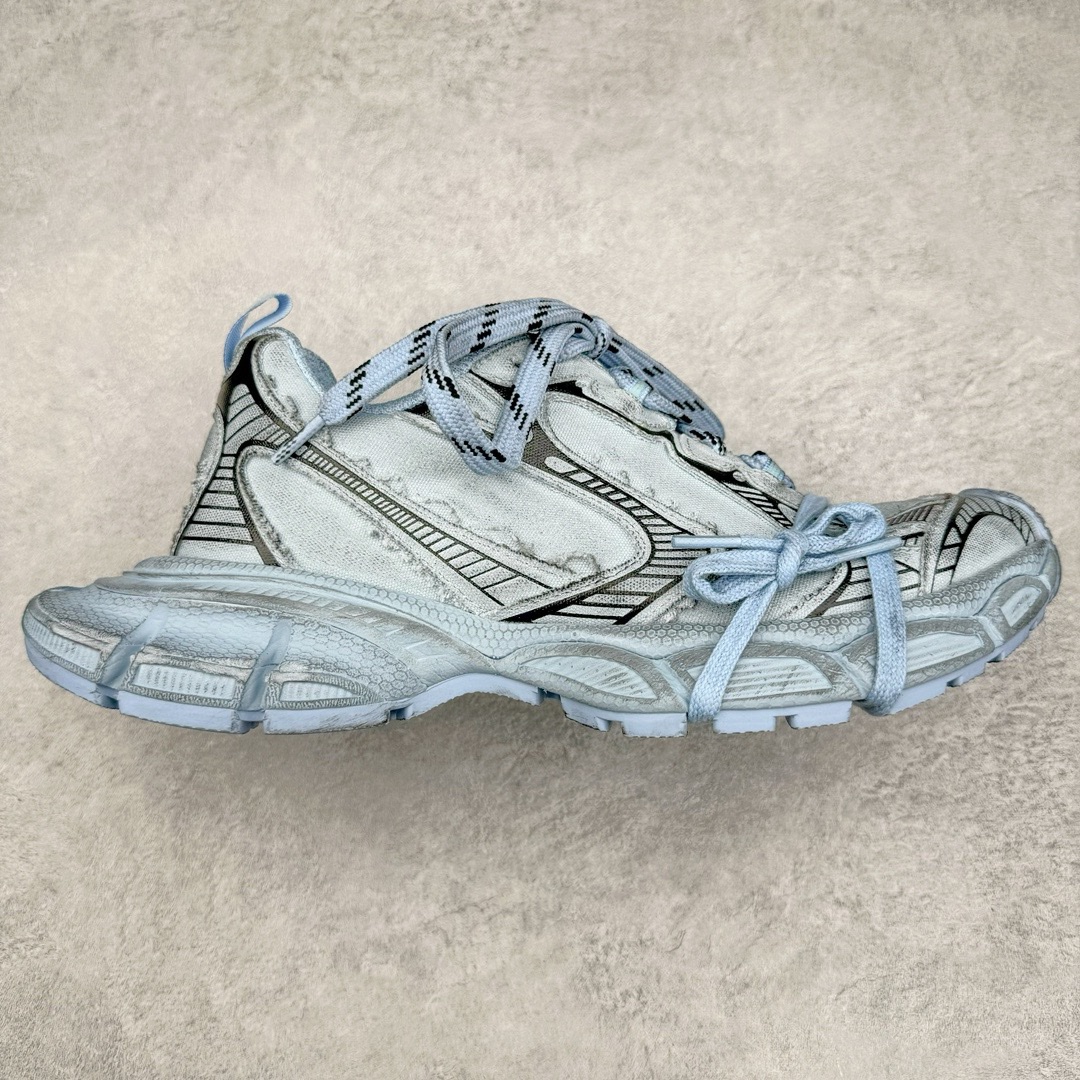 图片[2]-＃XA BALENCIAGA 3XL Sneakers 巴黎世家十代网布系带低帮走秀复古老爹鞋 全套原纸板楦头开发 最原汁原味的灵魂版型 全鞋荧光划线卡点 胶水把控整洁度追求极致完美 每一双都是工艺品 多重QC质检 超越公司货的品控标准 实实在在的免检产品 原盒原配 正确字体电绣 粗细、位置、大小正确 侧边TPU 透气孔匹配意产原版 正确分离大底 TPU软底 原版一致大底LOGO 立体感十足 原厂皮料水洗做旧 采购原厂网纱 不含皮革 网布材料和聚氨酯 磨损效果 鞋头边缘和后帮 Balenciaga 徽标 鞋面和后跟凸印尺码 鞋舌 3XL 橡胶品牌标识和反光细节 鞋帮拉袢和鞋舌拉祥 配反光细节 备用鞋带在鞋履前侧 可在穿着前取下 便于不同造型搭配 正常尺码 尺码：35 36 37 38 39 40 41 42 43 44 45 46-选品中心