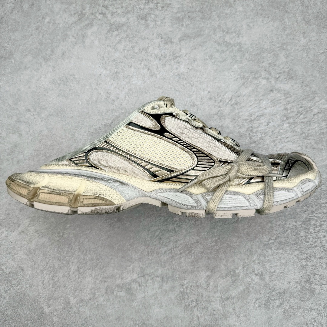 图片[7]-＃XA BALENCIAGA 3XL Sneakers 巴黎世家十代网布系带低帮走秀复古老爹鞋 全套原纸板楦头开发 最原汁原味的灵魂版型 全鞋荧光划线卡点 胶水把控整洁度追求极致完美 每一双都是工艺品 多重QC质检 超越公司货的品控标准 实实在在的免检产品 原盒原配 正确字体电绣 粗细、位置、大小正确 侧边TPU 透气孔匹配意产原版 正确分离大底 TPU软底 原版一致大底LOGO 立体感十足 原厂皮料水洗做旧 采购原厂网纱 不含皮革 网布材料和聚氨酯 磨损效果 鞋头边缘和后帮 Balenciaga 徽标 鞋面和后跟凸印尺码 鞋舌 3XL 橡胶品牌标识和反光细节 鞋帮拉袢和鞋舌拉祥 配反光细节 备用鞋带在鞋履前侧 可在穿着前取下 便于不同造型搭配 正常尺码 尺码：35 36 37 38 39 40 41 42 43 44 45 46-选品中心
