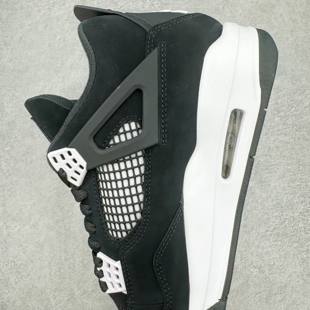 图片[7]-＃DT/R1纯原 Air Jordan AJ4 Retro 白黑雷公 FQ8138-001 原鞋开发原楦原纸板同源开发 完美呈现乔4的版型 内侧正确双色网格 还原细节 原厂皮料 正确气垫颜色 正确网格工艺 正确拉帮工艺 全鞋原装材料制作 原档案原模具打造 支持全方位与正品对比 尺码：40 40.5 41 42 42.5 43 44 44.5 45 46 47.5 48.5-选品中心