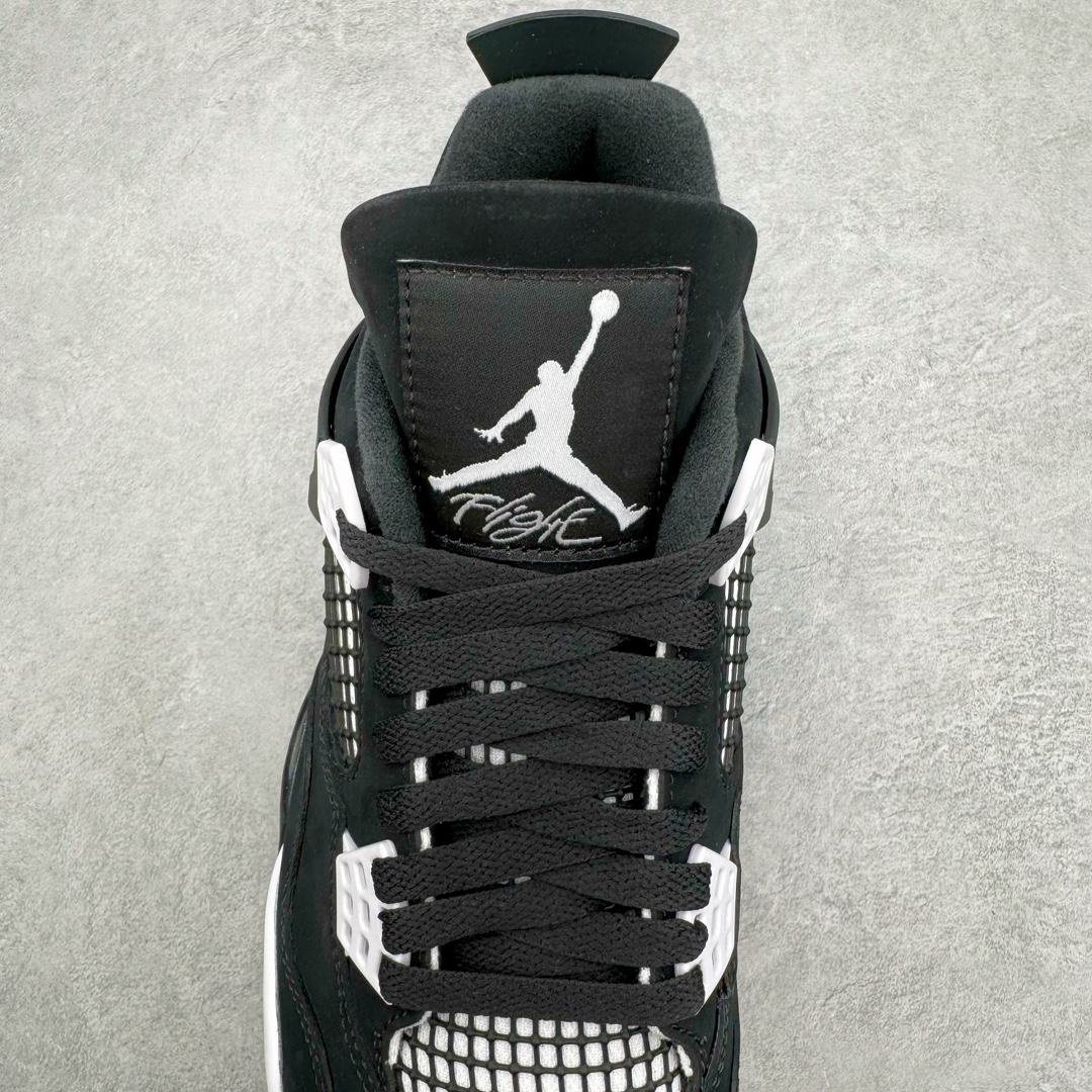 图片[5]-＃DT/R1纯原 Air Jordan AJ4 Retro 白黑雷公 FQ8138-001 原鞋开发原楦原纸板同源开发 完美呈现乔4的版型 内侧正确双色网格 还原细节 原厂皮料 正确气垫颜色 正确网格工艺 正确拉帮工艺 全鞋原装材料制作 原档案原模具打造 支持全方位与正品对比 尺码：40 40.5 41 42 42.5 43 44 44.5 45 46 47.5 48.5-选品中心