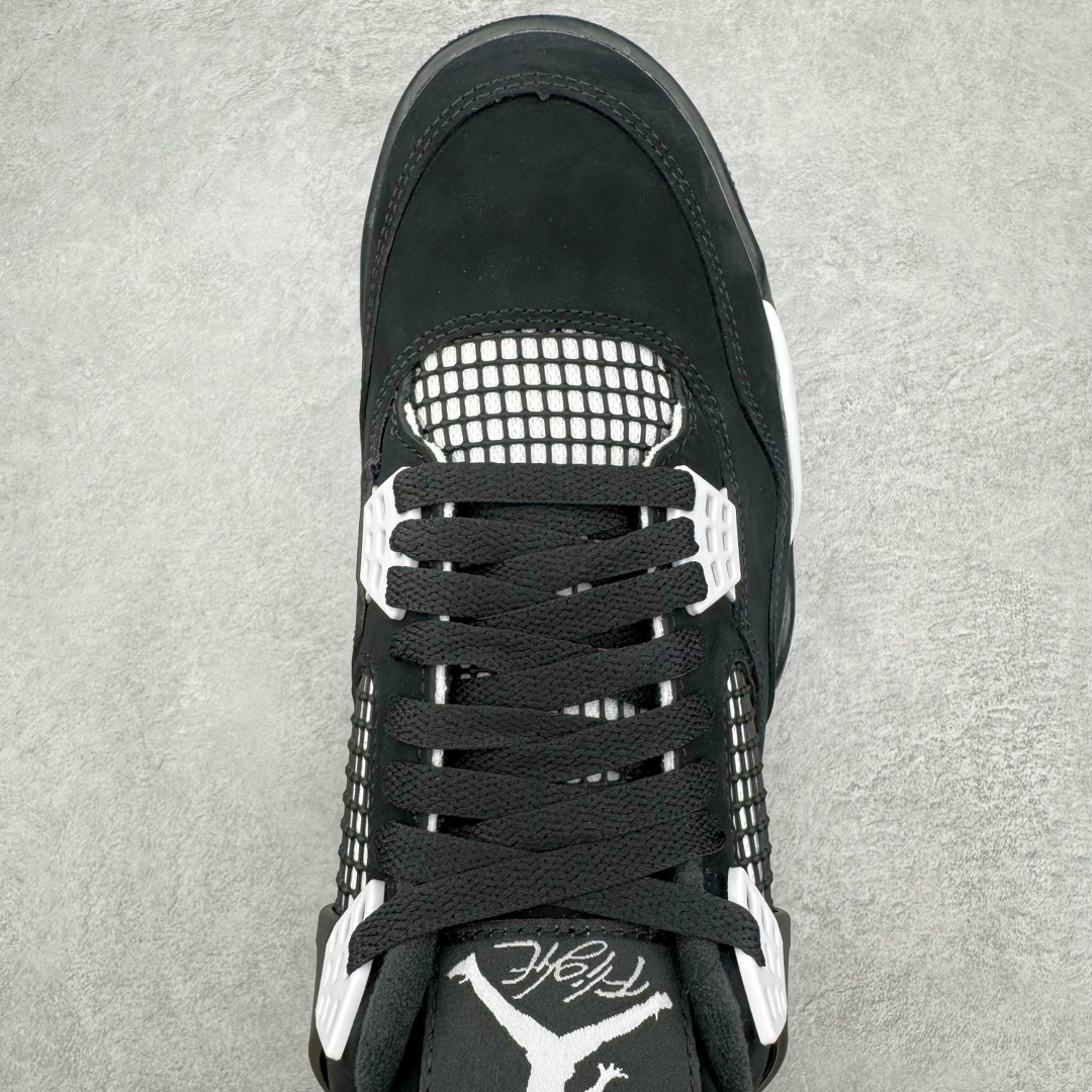 图片[4]-＃DT/R1纯原 Air Jordan AJ4 Retro 白黑雷公 FQ8138-001 原鞋开发原楦原纸板同源开发 完美呈现乔4的版型 内侧正确双色网格 还原细节 原厂皮料 正确气垫颜色 正确网格工艺 正确拉帮工艺 全鞋原装材料制作 原档案原模具打造 支持全方位与正品对比 尺码：40 40.5 41 42 42.5 43 44 44.5 45 46 47.5 48.5-选品中心