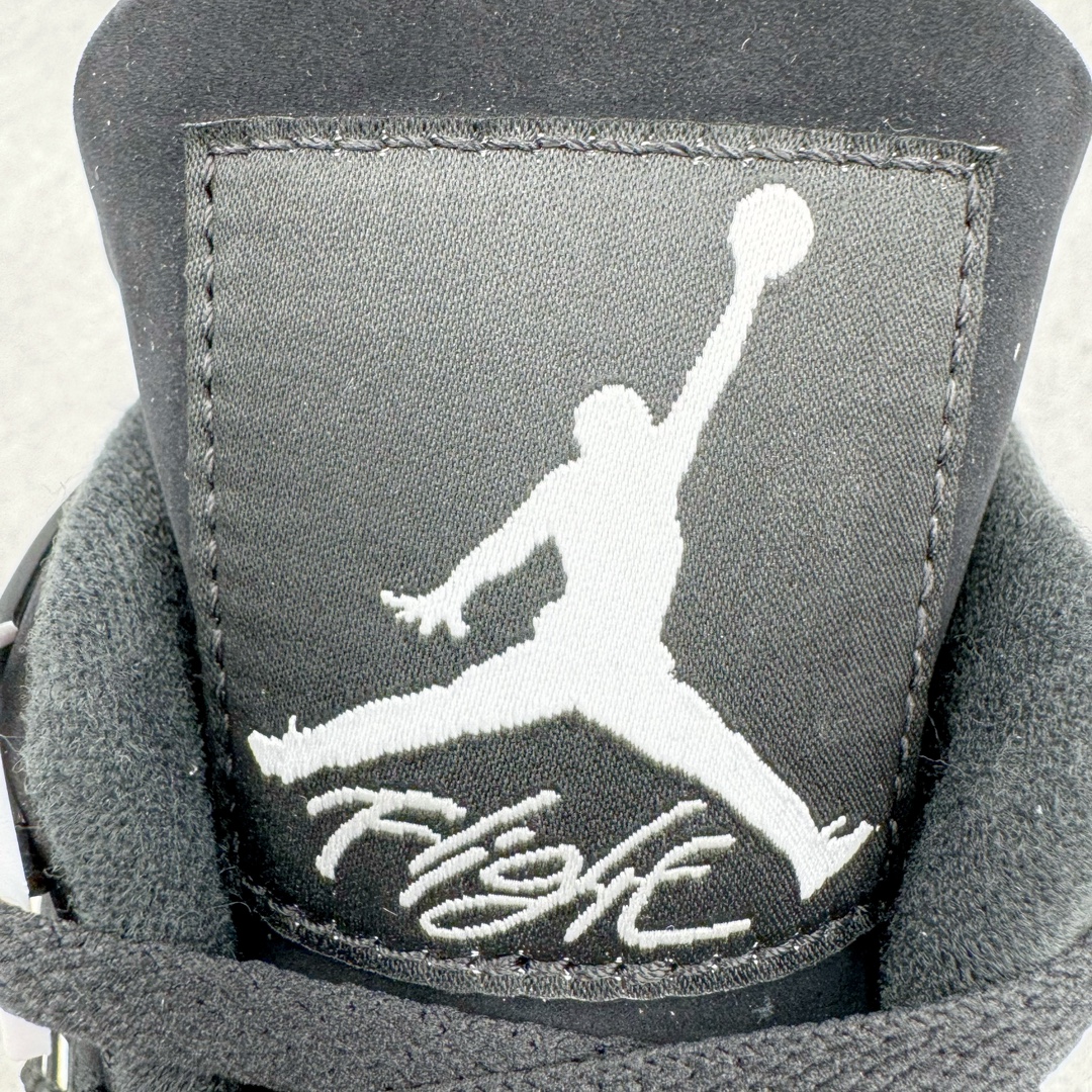 图片[12]-＃DT/R1纯原 Air Jordan AJ4 Retro 白黑雷公 FQ8138-001 原鞋开发原楦原纸板同源开发 完美呈现乔4的版型 内侧正确双色网格 还原细节 原厂皮料 正确气垫颜色 正确网格工艺 正确拉帮工艺 全鞋原装材料制作 原档案原模具打造 支持全方位与正品对比 尺码：40 40.5 41 42 42.5 43 44 44.5 45 46 47.5 48.5-选品中心