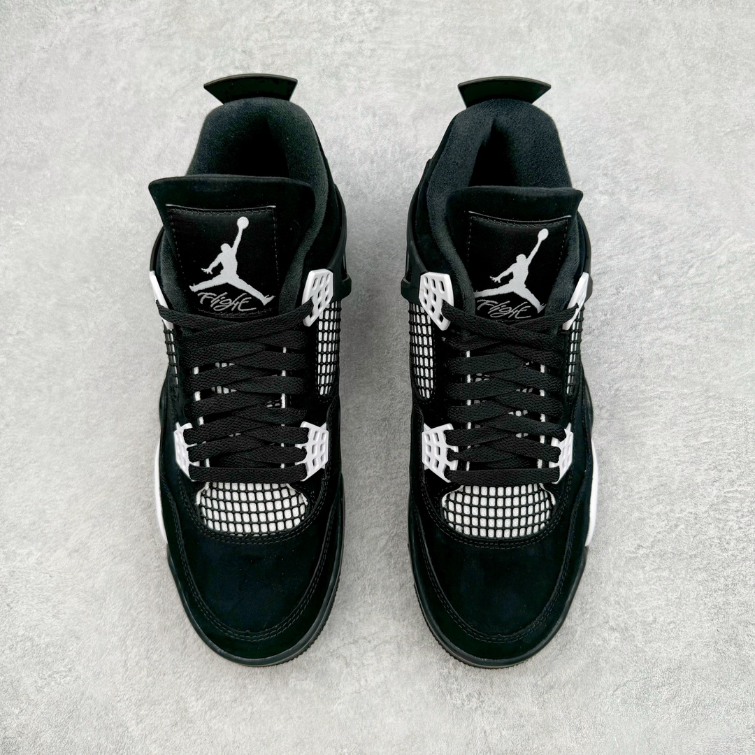 图片[2]-＃DT/R1纯原 Air Jordan AJ4 Retro 白黑雷公 FQ8138-001 原鞋开发原楦原纸板同源开发 完美呈现乔4的版型 内侧正确双色网格 还原细节 原厂皮料 正确气垫颜色 正确网格工艺 正确拉帮工艺 全鞋原装材料制作 原档案原模具打造 支持全方位与正品对比 尺码：40 40.5 41 42 42.5 43 44 44.5 45 46 47.5 48.5-选品中心