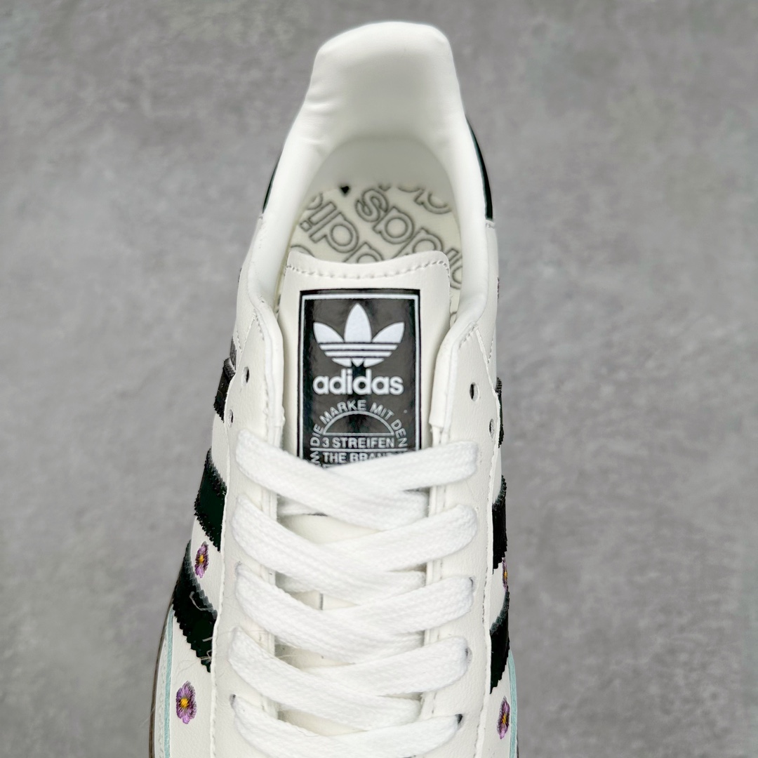 图片[5]-AD Original Samba OG 复古经典轻便板鞋 IF4398 这款桑巴鞋展示了高质量的工艺 带有装饰的超锁缝制和无缝的手感 柔软、柔软的皮革造型和标志性的3条纹完成了精致的外观 正规合身鞋带 鞋面上有绒面鞋垫 橡胶鞋底 享受正畸套筒软感 自50年代首次亮相以来就一直在赢得粉丝的青睐 尺码：36 36.5 37.5 38 38.5 39 40 40.5 41 42 42.5 43 44 44.5 45-选品中心