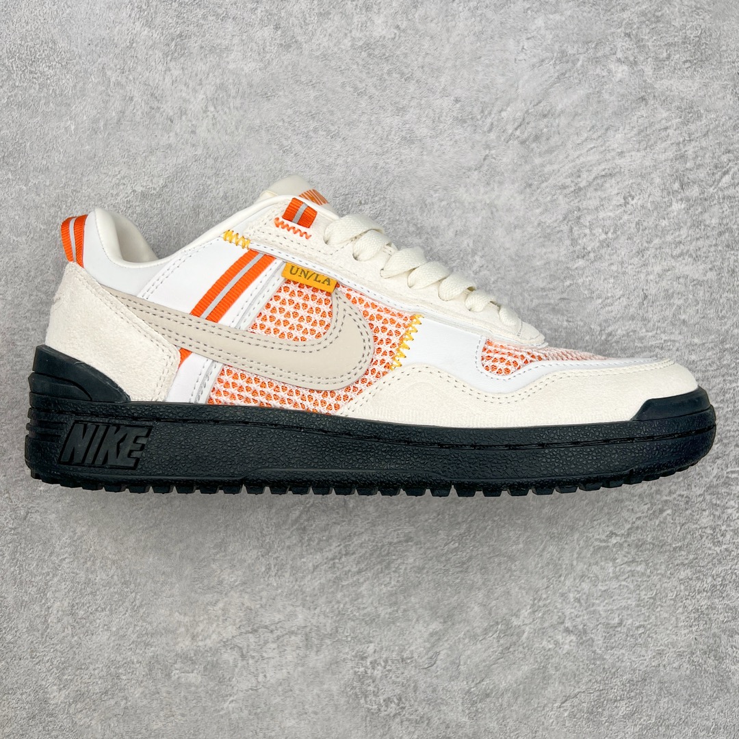 Union x NK Field General 82 SP 低帮复古联名篮球鞋 UN联名白橙 FQ9003-100 鞋身整体采用编织网眼为底 框架部分的麂皮材质营造出丰富的层次感 配色方面以深棕色为底色 搭配奶油色框架设计 Swoosh部分则以白色点缀 复古氛围拉满 Union标志性的UN/LA标签以及车线细节均得以保留 鞋舌部分也采用解构设计 并带有UNION字样 鞋身侧后方均带有粉色3M反光条设计 Swoosh采用镂空样式呈现 并带有稳定支持装置 鞋底则采用自带氧化效果的米白色Waffle外底呈现 进一步呼应复古氛围 侧面分别带有Union以及NK字样 尺码：36 36.5 37.5 38 38.5 39 40 40.5 41 42 42.5 43 44 45-选品中心