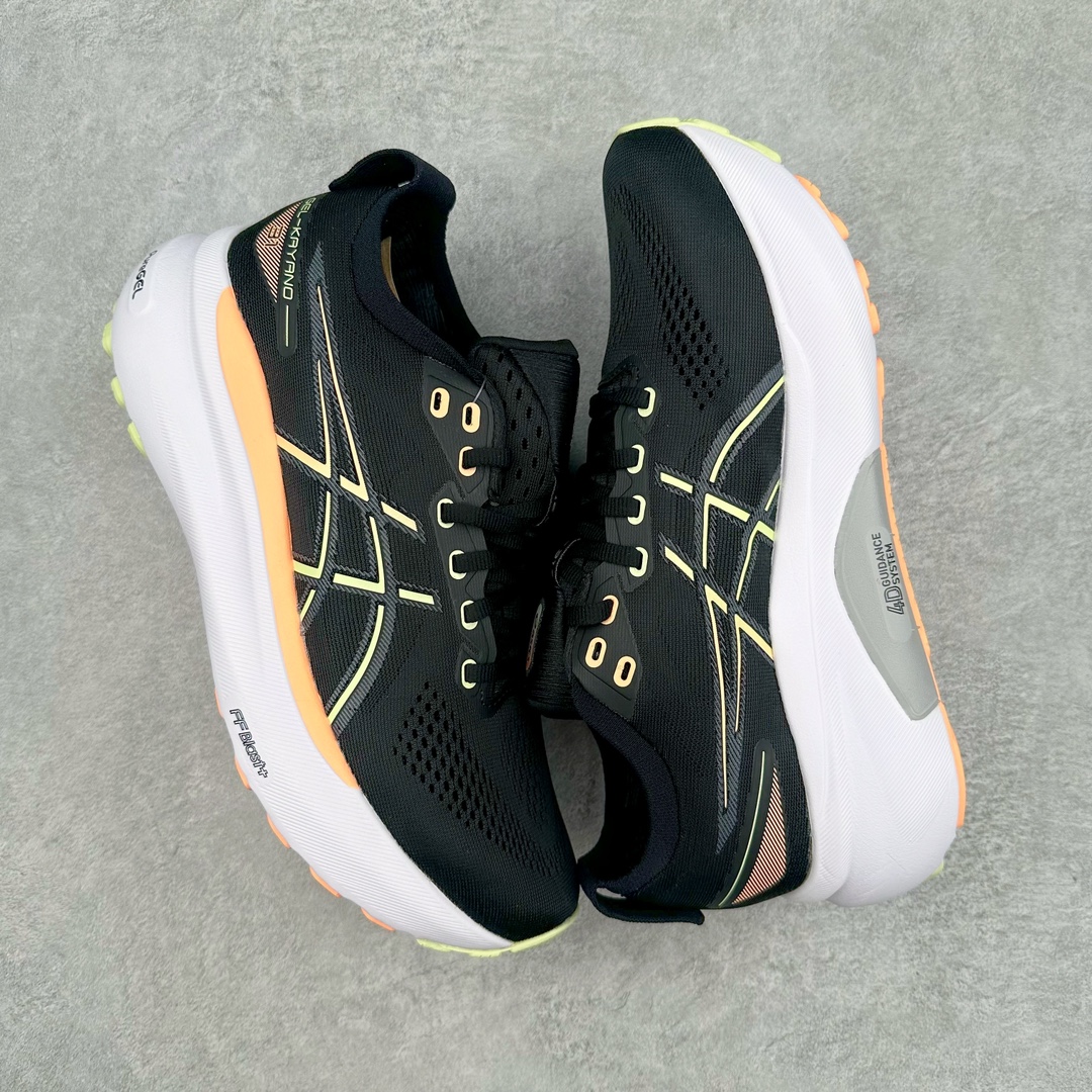 图片[3]-Asics Gel-Kayano 31 亚瑟士卡亚诺31代低帮专业有氧超轻量休闲运动全能慢跑鞋全球知名运动品牌ASICS正式推出新款GEL-KAYANO 31跑鞋，旨在通过全新稳定结构以提升产品可适性，满足跑者的足部稳定需求，让每一位跑者从起跑到结束都能够感受到焕然一新的稳定性与舒适性，从而帮助更多人找到身心平衡，获得自在舒适的健康生活方式。秉持着ASICS亚瑟士的设计哲学，全新一代GEL-KAYANO 31应运而生。为进一步升级产品的稳定性，GEL-KAYANO 31采用了全新4D引导系统，通过内侧稳定装置提升可适性，满足足部稳定需求，帮助足弓迅速返回到平衡位置。作为基于生物力学研究打造的全新稳定结构，4D引导系统不仅提升了跑鞋对双脚的支撑性，它还将人体不同的运动状态纳入设计考量，帮助跑者在多种跑动强度下获得充足的稳定性和理想的舒适度。尺码：36 37 37.5 38 39.5 40 40.5 41.5 42 42.5 43.5 44 44.5 45-选品中心
