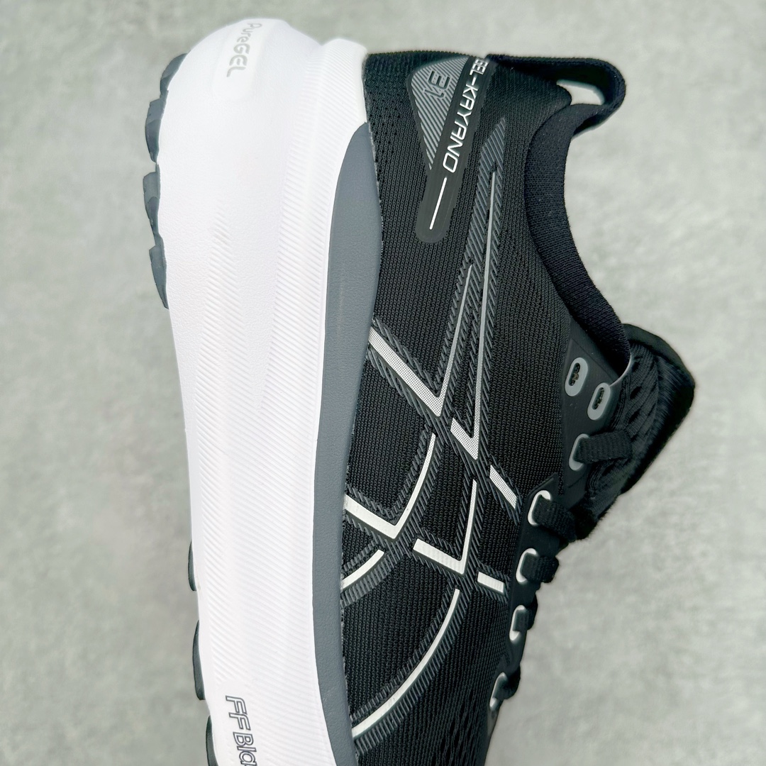 图片[6]-Asics Gel-Kayano 31 亚瑟士卡亚诺31代低帮专业有氧超轻量休闲运动全能慢跑鞋全球知名运动品牌ASICS正式推出新款GEL-KAYANO 31跑鞋，旨在通过全新稳定结构以提升产品可适性，满足跑者的足部稳定需求，让每一位跑者从起跑到结束都能够感受到焕然一新的稳定性与舒适性，从而帮助更多人找到身心平衡，获得自在舒适的健康生活方式。秉持着ASICS亚瑟士的设计哲学，全新一代GEL-KAYANO 31应运而生。为进一步升级产品的稳定性，GEL-KAYANO 31采用了全新4D引导系统，通过内侧稳定装置提升可适性，满足足部稳定需求，帮助足弓迅速返回到平衡位置。作为基于生物力学研究打造的全新稳定结构，4D引导系统不仅提升了跑鞋对双脚的支撑性，它还将人体不同的运动状态纳入设计考量，帮助跑者在多种跑动强度下获得充足的稳定性和理想的舒适度。尺码：36 37 37.5 38 39.5 40 40.5 41.5 42 42.5 43.5 44 44.5 45-选品中心