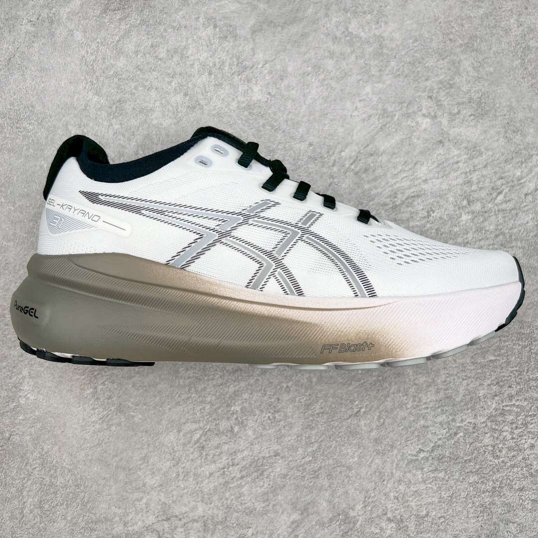 Asics Gel-Kayano 31 亚瑟士卡亚诺31代低帮专业有氧超轻量休闲运动全能慢跑鞋全球知名运动品牌ASICS正式推出新款GEL-KAYANO 31跑鞋，旨在通过全新稳定结构以提升产品可适性，满足跑者的足部稳定需求，让每一位跑者从起跑到结束都能够感受到焕然一新的稳定性与舒适性，从而帮助更多人找到身心平衡，获得自在舒适的健康生活方式。秉持着ASICS亚瑟士的设计哲学，全新一代GEL-KAYANO 31应运而生。为进一步升级产品的稳定性，GEL-KAYANO 31采用了全新4D引导系统，通过内侧稳定装置提升可适性，满足足部稳定需求，帮助足弓迅速返回到平衡位置。作为基于生物力学研究打造的全新稳定结构，4D引导系统不仅提升了跑鞋对双脚的支撑性，它还将人体不同的运动状态纳入设计考量，帮助跑者在多种跑动强度下获得充足的稳定性和理想的舒适度。尺码：36 37 37.5 38 39.5 40 40.5 41.5 42 42.5 43.5 44 44.5 45-选品中心