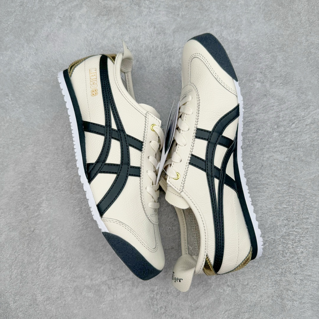 图片[3]-＃MOK Asics Onitsuka Tiger MEXICO 66 亚瑟士鬼冢虎复古经典板鞋 市场最强版本 每个配色均购入原鞋校对 真正原厂头层牛皮 如假包赔 纹路、色泽、皮心颜色 质感百分百还原 海外订单工厂出品 超成熟稳定的做工品控 原装全套纸板楦头开发 原汁原味 完美呈现版型 私模正确鞋底咬花纹路 一比一鞋头弧度高度鞋身弧度 绝不口嗨 细节品控鞋型随意秒杀市面 原档咬花纹路私模大底 一个单元有六个三角形 总体形拼接呈现花瓣状 官方四联吊牌 原装Ortholite轻量化鞋垫 原盒原配 质保卡 说明书 钢印防尘纸 纸板中底带钢印 乳胶组合鞋垫 支持全方位的对比专柜 产品从款式颜色造型上体现出追求舒适和细节的完美 鞋类更是推崇手工制作的严谨与完美 融舒适性与可穿性的设计风格 注重细节的完美和别致魅力 既保持稳重 又不失轻松的时尚感 尺码：35 36 37 37.5 38 39 39.5 40 40.5 41.5 42 42.5 43.5 44 45 46-选品中心