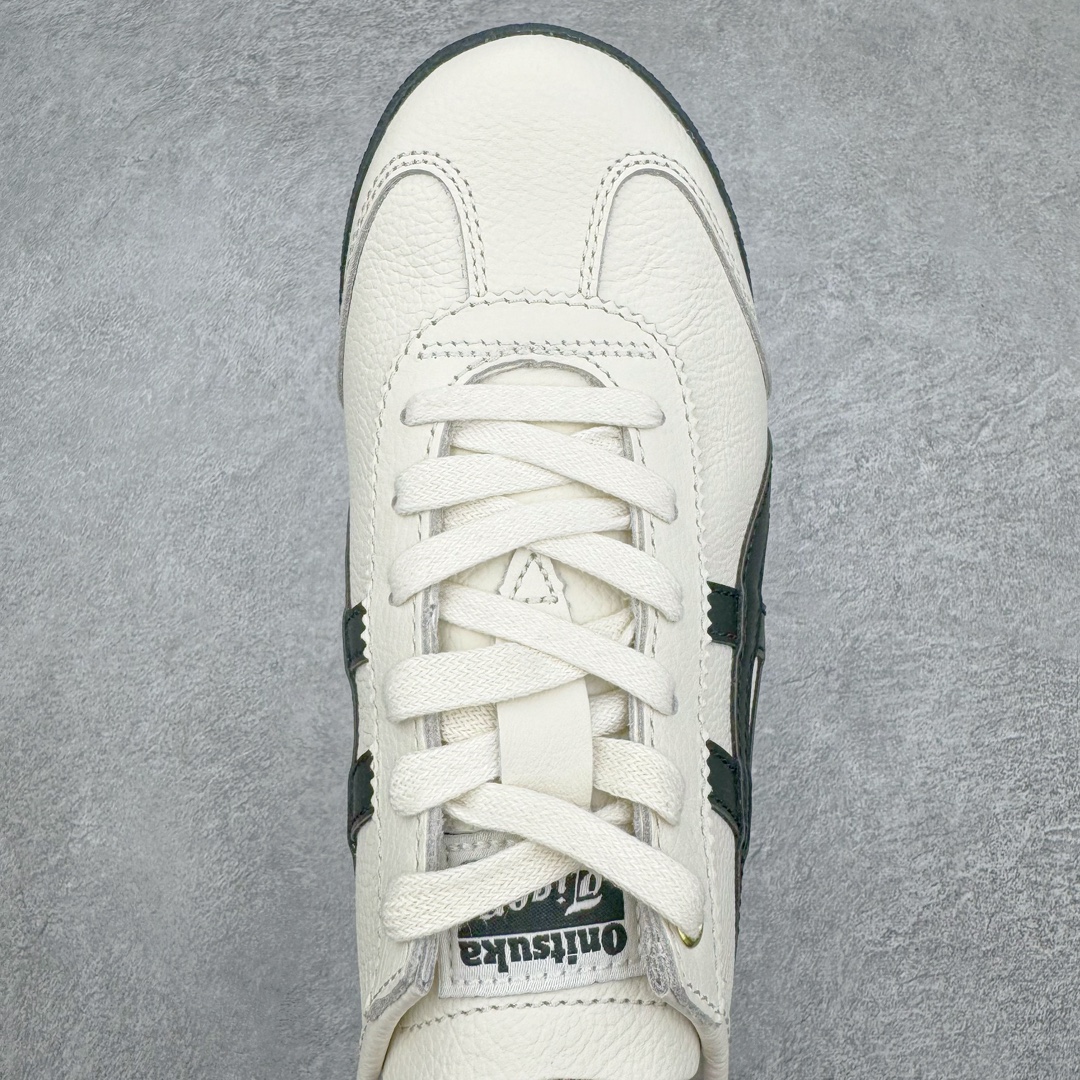 图片[4]-＃MOK Asics Onitsuka Tiger MEXICO 66 亚瑟士鬼冢虎复古经典板鞋 市场最强版本 每个配色均购入原鞋校对 真正原厂头层牛皮 如假包赔 纹路、色泽、皮心颜色 质感百分百还原 海外订单工厂出品 超成熟稳定的做工品控 原装全套纸板楦头开发 原汁原味 完美呈现版型 私模正确鞋底咬花纹路 一比一鞋头弧度高度鞋身弧度 绝不口嗨 细节品控鞋型随意秒杀市面 原档咬花纹路私模大底 一个单元有六个三角形 总体形拼接呈现花瓣状 官方四联吊牌 原装Ortholite轻量化鞋垫 原盒原配 质保卡 说明书 钢印防尘纸 纸板中底带钢印 乳胶组合鞋垫 支持全方位的对比专柜 产品从款式颜色造型上体现出追求舒适和细节的完美 鞋类更是推崇手工制作的严谨与完美 融舒适性与可穿性的设计风格 注重细节的完美和别致魅力 既保持稳重 又不失轻松的时尚感 尺码：35 36 37 37.5 38 39 39.5 40 40.5 41.5 42 42.5 43.5 44 45 46-选品中心