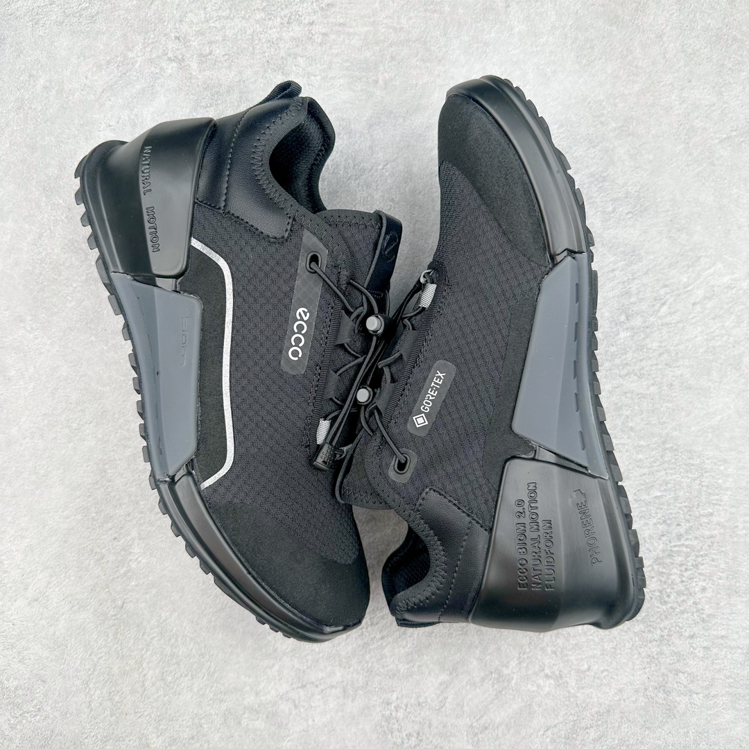 图片[3]-ECCO爱步2024年新款户外鞋防水透气越野跑鞋 健步踪迹系列 鞋面设有GORE-TEX防水薄膜 给你贴心防水保护 防水透气 直接注塑工艺连接鞋面与鞋底 一体成型 合脚稳固 BIOM自然律动科技鞋楦 符合人体工学 长效缓震带来裸足体验 橡胶大底 结合橡胶凸起鞋钉设计 适应多种地形 提供强劲抓地力与耐磨性 稳定支撑 越野无束 尺码：39 40 41 42 43 44（正常码）-选品中心