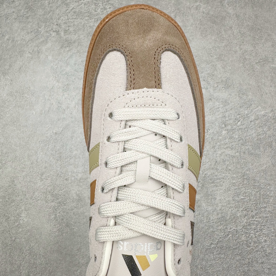 图片[4]-AD Original Samba OG 复古经典轻便板鞋 IF2894 这款桑巴鞋展示了高质量的工艺 带有装饰的超锁缝制和无缝的手感 柔软、柔软的皮革造型和标志性的3条纹完成了精致的外观 正规合身鞋带 鞋面上有绒面鞋垫 橡胶鞋底 享受正畸套筒软感 自50年代首次亮相以来就一直在赢得粉丝的青睐 尺码：36 36.5 37.5 38 38.5 39 40 40.5 41 42 42.5 43 44 44.5 45-选品中心