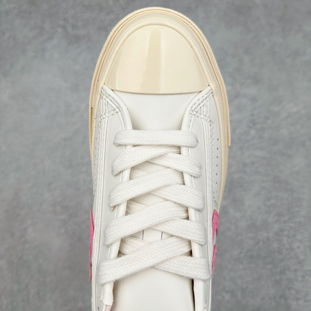 图片[4]-Converse Star Player 76 One Star 复古星箭标 朴志晟同款 鞋面牛皮面料 绿色和粉色撞色设计经典唤新 致敬无畏 内衬小粉可可爱爱惹人怜爱 干净清新的一款鞋底采用了乳黄色又增加了些许的少女复古感 ‼️ 货号：A11590C 货号：A11643C 尺码：35 36 36.5 37 37.5 38 39 39.5 40 41 41.5 42 42.5 43 44-选品中心