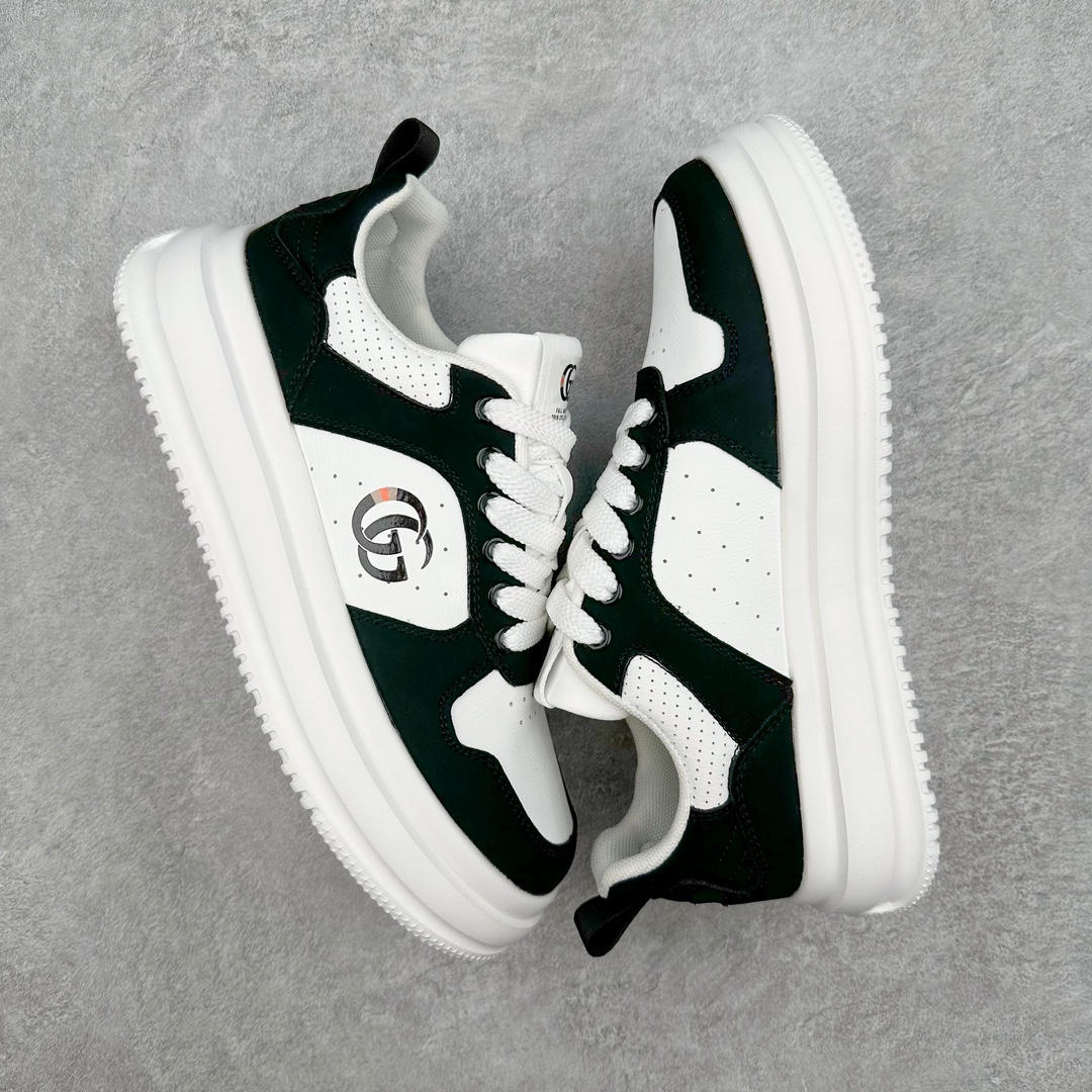 图片[3]-Gucci 轻奢单品 广东品质原厂 高奢古驰Gucci Screener GG High-Top Sneaker休闲潮鞋系列意大利进口超软小牛皮+刺绣搭配 原装雪梨形超软沙绒纸团 鞋底采用超软橡胶大底内外锁死工艺 最大限度弯折永不开胶，原鞋一致效果环保无味 尺码：39-44-选品中心