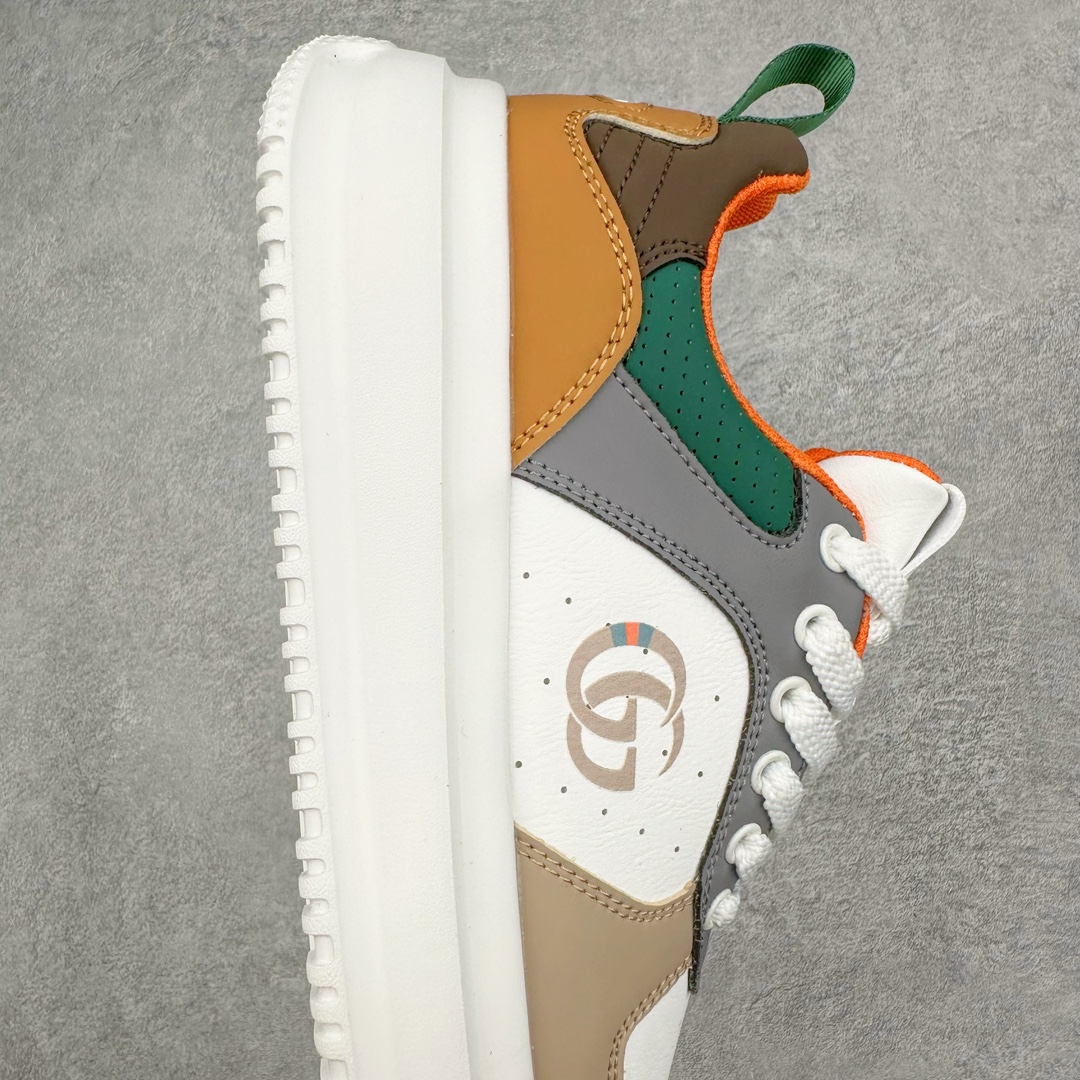 图片[6]-Gucci 轻奢单品 广东品质原厂 高奢古驰Gucci Screener GG High-Top Sneaker休闲潮鞋系列意大利进口超软小牛皮+刺绣搭配 原装雪梨形超软沙绒纸团 鞋底采用超软橡胶大底内外锁死工艺 最大限度弯折永不开胶，原鞋一致效果环保无味 尺码：39-44-选品中心