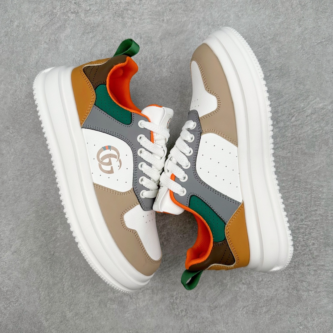 图片[3]-Gucci 轻奢单品 广东品质原厂 高奢古驰Gucci Screener GG High-Top Sneaker休闲潮鞋系列意大利进口超软小牛皮+刺绣搭配 原装雪梨形超软沙绒纸团 鞋底采用超软橡胶大底内外锁死工艺 最大限度弯折永不开胶，原鞋一致效果环保无味 尺码：39-44-选品中心