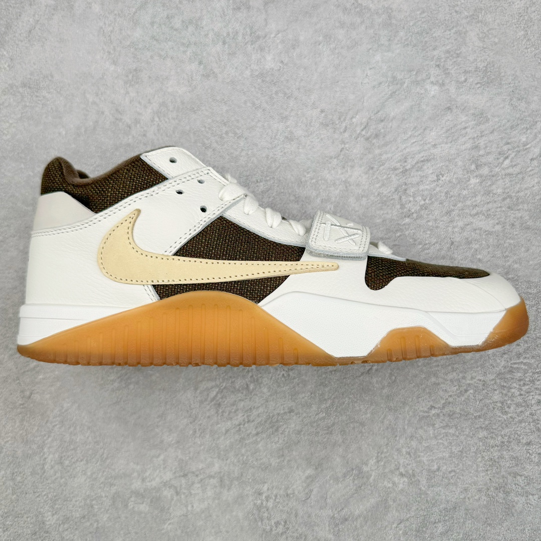 ＃KZ纯原 Travis Scott x Jordan AJ Cut The Check TS倒钩联名魔术贴篮球鞋 军绿白 FZ8117-100 注意默认配原盒盒子配套布袋不用加钱 退货丢失扣30元 原厂全套原楦原纸板冲刀磨具开发 原厂皮料加持 原厂港宝加持定型后跟R度完美 同源原厂电绣 鬼脸飞翼针数密度立体效果一致 百分百一致原鞋 原厂拉帮工艺 针距密度一致 后跟弧度收口自然不对折 极致一眼正品既视感 进口玻璃冲刀皮料裁剪零毛边 全鞋电脑针车工艺 品控清洁度最高QC检验标准 免检产品 原厂订购鞋盒、布袋、鞋标、防尘纸、鞋撑、鞋带 追求极致的原厂味道 配色方面采用白色为基础 搭配棕色框架呈现 完美还原了初代倒钩的配色设计 细节方面 标志性的反钩Swoosh采用米色点缀 鞋面还带有特殊的魔术贴细节 此外在鞋舌、后跟部分均带有Cactus Jack厂牌Logo 彰显鞋款特殊身份 尺码：36 36.5 37.5 38 38.5 39 40 40.5 41 42 42.5 43 44 44.5 45 46 47.5-选品中心