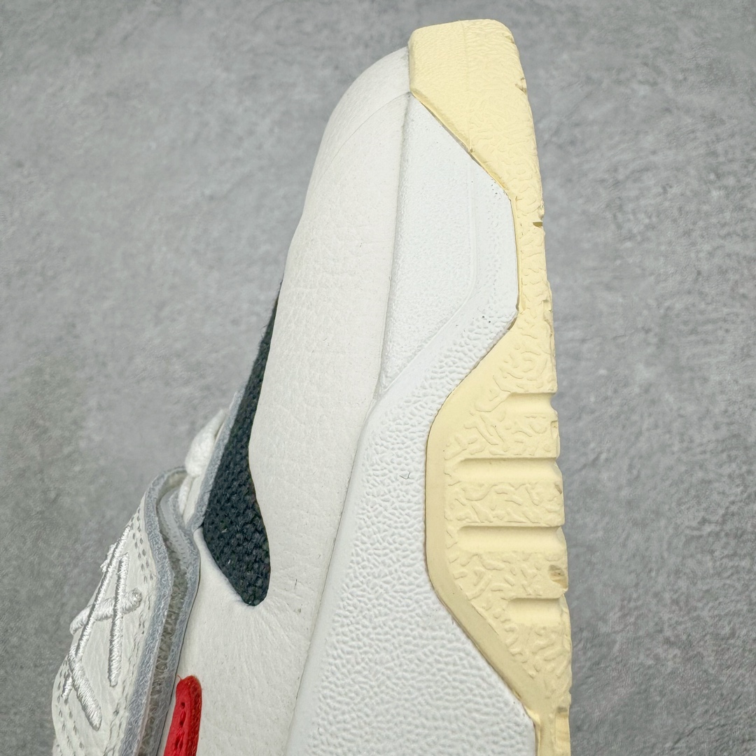 图片[20]-＃KZ纯原 Travis Scott x Jordan AJ Cut The Check TS倒钩联名魔术贴篮球鞋 白黑红 FZ8117-101 注意默认配原盒盒子配套布袋不用加钱 退货丢失扣30元 原厂全套原楦原纸板冲刀磨具开发 原厂皮料加持 原厂港宝加持定型后跟R度完美 同源原厂电绣 鬼脸飞翼针数密度立体效果一致 百分百一致原鞋 原厂拉帮工艺 针距密度一致 后跟弧度收口自然不对折 极致一眼正品既视感 进口玻璃冲刀皮料裁剪零毛边 全鞋电脑针车工艺 品控清洁度最高QC检验标准 免检产品 原厂订购鞋盒、布袋、鞋标、防尘纸、鞋撑、鞋带 追求极致的原厂味道 配色方面采用白色为基础 搭配棕色框架呈现 完美还原了初代倒钩的配色设计 细节方面 标志性的反钩Swoosh采用米色点缀 鞋面还带有特殊的魔术贴细节 此外在鞋舌、后跟部分均带有Cactus Jack厂牌Logo 彰显鞋款特殊身份 尺码：36 36.5 37.5 38 38.5 39 40 40.5 41 42 42.5 43 44 44.5 45 46 47.5-选品中心