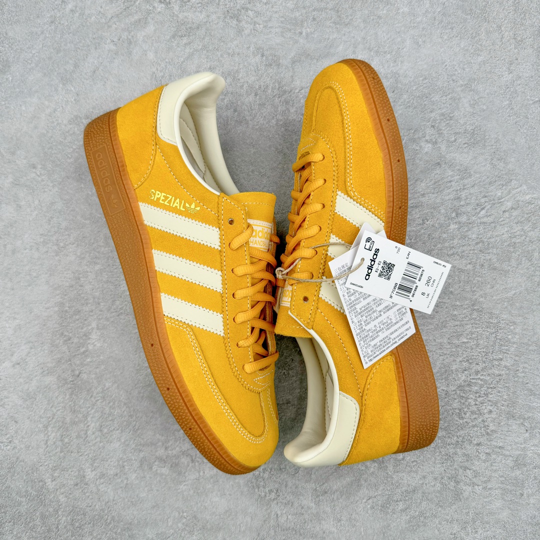 图片[3]-＃C版纯原 AD Originals Handball SPZL 手球运动员系列百搭休闲运动板鞋 IF7088 这款来自阿迪达斯的这款HANDBALL SPZL前身是一双手球运动鞋，这一次拿来复刻，所以鞋面的主要色彩选用了黑色， 鞋面外侧除了Spezial字母之外还有三叶草标志。Handball SPZL作为复古手球训练鞋与作为室内足球鞋的Samba有着异曲同工之处，但是质感更为出众的鞋身以及丰富的配色选择比起Samba来讲可以说是更胜一筹了！尺码：36 36⅔ 37⅓ 38 38⅔ 39⅓ 40 40⅔ 41⅓ 42 42⅔ 43⅓ 44 45-选品中心