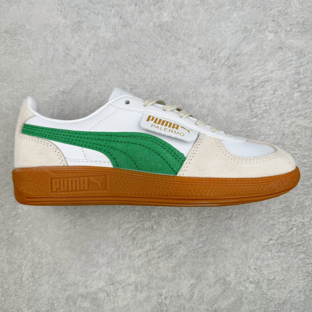 PUMA Palermo Trainer 彪马防滑耐磨低帮德训休闲板鞋 简约又不失设计巧思的帅气风格让它轻松驾驭日常休闲或滑板场合 运动兼具匠心 细节彰显品质 衬垫边缘以提供支撑和灵活性 强化鞋头以承受持续的磨损 耐磨性强 稳定性高 抓地更牢 不易打滑 尺码： 35 36 36.5 37.5 38 38.5 39 40 40.5 41 42 42.5 43 44 45-选品中心