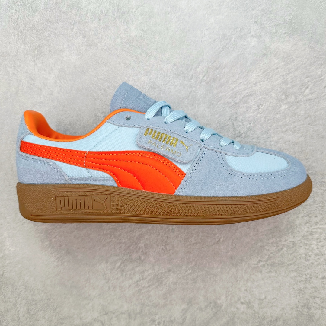 PUMA Palermo Trainer 彪马防滑耐磨低帮德训休闲板鞋 简约又不失设计巧思的帅气风格让它轻松驾驭日常休闲或滑板场合 运动兼具匠心 细节彰显品质 衬垫边缘以提供支撑和灵活性 强化鞋头以承受持续的磨损 耐磨性强 稳定性高 抓地更牢 不易打滑 尺码： 35 36 36.5 37.5 38 38.5 39 40 40.5 41 42 42.5 43 44 45-选品中心