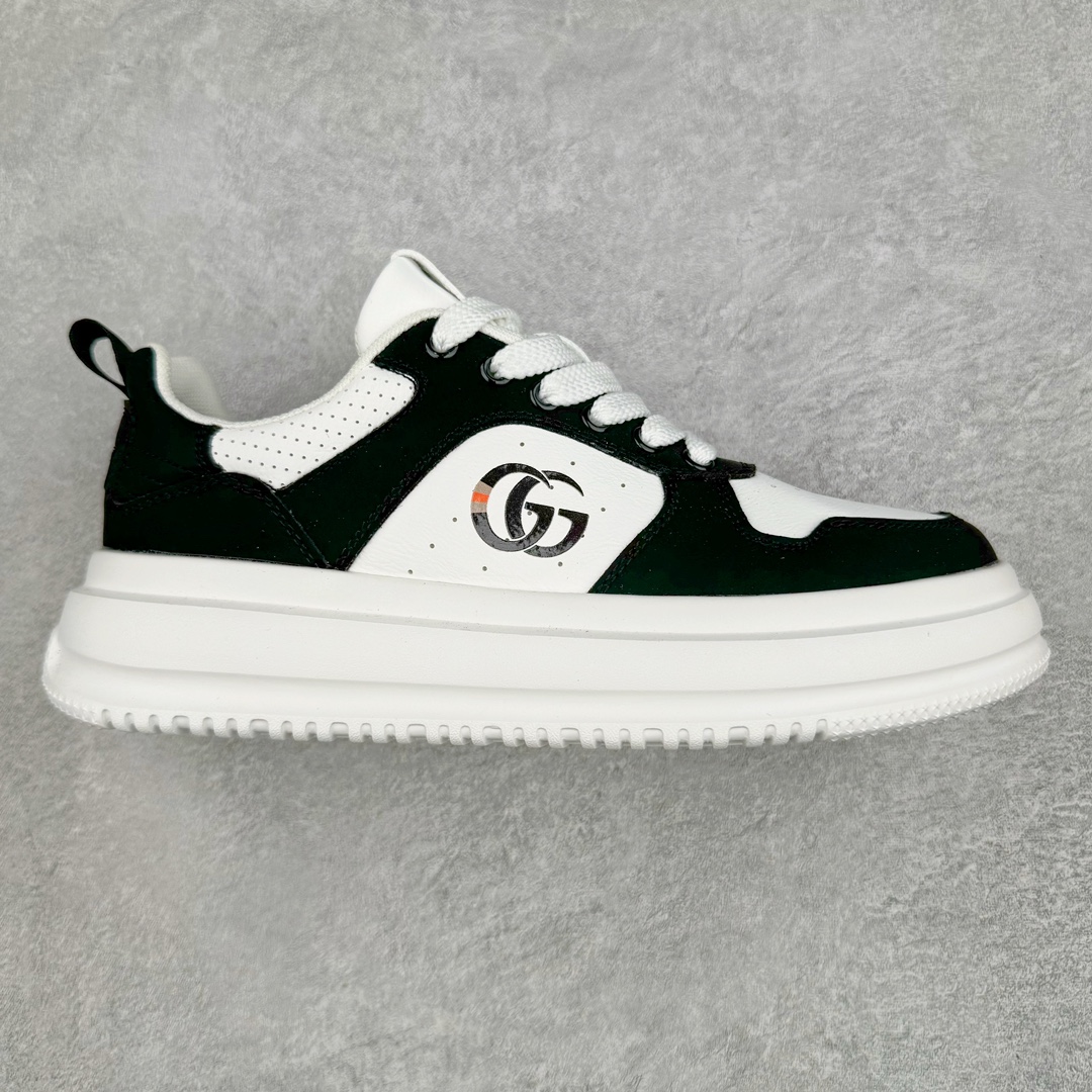 Gucci 轻奢单品 广东品质原厂 高奢古驰Gucci Screener GG High-Top Sneaker休闲潮鞋系列意大利进口超软小牛皮+刺绣搭配 原装雪梨形超软沙绒纸团 鞋底采用超软橡胶大底内外锁死工艺 最大限度弯折永不开胶,原鞋一致效果环保无味 尺码:39-44-选品中心