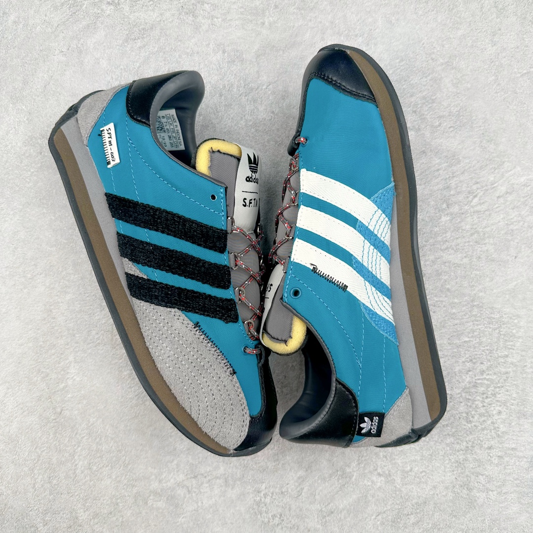 图片[3]-＃特价福利 Song for the Mute x AD Originals SFTM-003 联名款复古慢跑鞋 Originals与时装品牌Song for the Mute即将迎来第三个合作系列 这个系列主打的也是怀旧的氛围 采用了Country OG这个诞生于上世纪70年代的鞋款 尼龙和绒面革的梦幻拼接 低调而富有质感 呈现SFTM一贯的面料美学 三款不同风格的配色 亮点十足的斑点鞋带 体现怀旧主义和前卫设计无缝交织 鞋款采用了低帮的造型 方便日常穿着 同时对于外底做了处理 皮革材质和尼龙布材质的组合也更具是时代感 尺码：36 36.5 37 38 38.5 39 40 40.5 41 42 42.5 43 44 44.5 45-选品中心