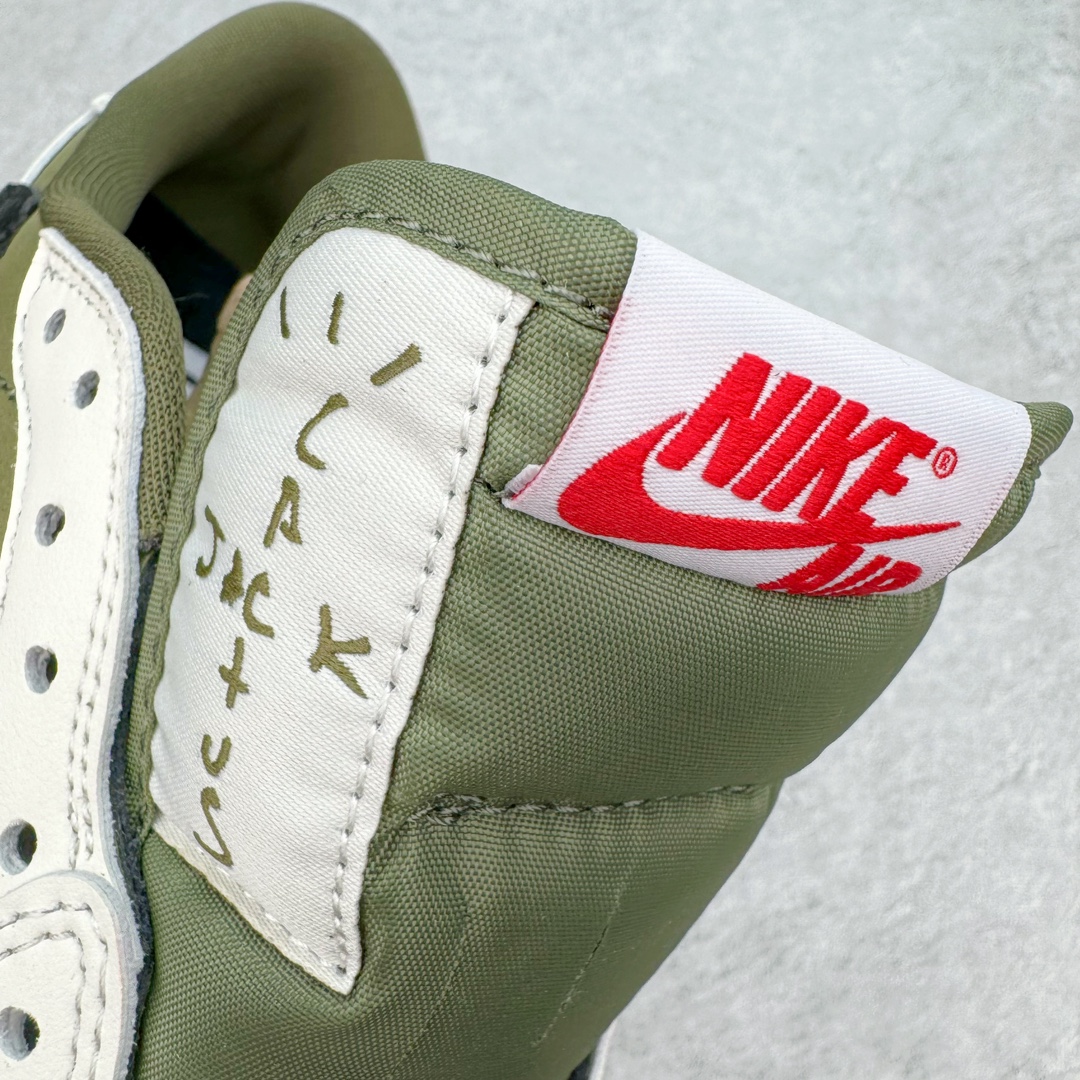图片[13]-＃KZ神版特价 Travis Scott x Air Jordan AJ1 Low OG SP TS联名倒钩8.0低帮 白橄榄绿 DM7866-200 毫无疑问市场中端王者 耗时半年巨作 全套原纸板楦头开发 确保原汁原味 完美呈现倒钩版型 原档案转印油墨一体 东莞原厂磨具大底独家尺码35.5 48.5 一码一磨具拒绝假半码 此版本只针对中端市场 皮料材质有所更替 其他数据细节工艺流程均保持一致 绝不口嗨 细节品控鞋型随意秒杀市面3XX 4XX 原盒原配 外盒透明胶套 内侧字体 工整带凹凸感 原厂拉帮工艺 针距密度一致 后跟弧度收口自然不对折 极致一眼正品既视感 进口玻璃冲刀皮料裁剪零毛边 承诺百分百一致原鞋 全鞋电脑针车工艺 进口港宝加持 后跟自然饱满 全鞋荧光划线卡点 追求极致完美 每一双都是工艺品 多重QC质检 超越公司货的品控标准 实实在在的免检产品 尺码：35.5 36 36.5 37.5 38 38.5 39 40 40.5 41 42 42.5 43 44 44.5 45 46 47.5 48.5-选品中心