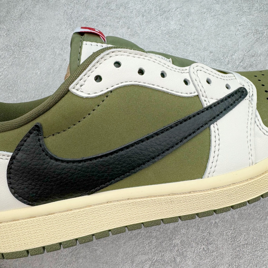 图片[19]-＃KZ神版特价 Travis Scott x Air Jordan AJ1 Low OG SP TS联名倒钩8.0低帮 白橄榄绿 DM7866-200 毫无疑问市场中端王者 耗时半年巨作 全套原纸板楦头开发 确保原汁原味 完美呈现倒钩版型 原档案转印油墨一体 东莞原厂磨具大底独家尺码35.5 48.5 一码一磨具拒绝假半码 此版本只针对中端市场 皮料材质有所更替 其他数据细节工艺流程均保持一致 绝不口嗨 细节品控鞋型随意秒杀市面3XX 4XX 原盒原配 外盒透明胶套 内侧字体 工整带凹凸感 原厂拉帮工艺 针距密度一致 后跟弧度收口自然不对折 极致一眼正品既视感 进口玻璃冲刀皮料裁剪零毛边 承诺百分百一致原鞋 全鞋电脑针车工艺 进口港宝加持 后跟自然饱满 全鞋荧光划线卡点 追求极致完美 每一双都是工艺品 多重QC质检 超越公司货的品控标准 实实在在的免检产品 尺码：35.5 36 36.5 37.5 38 38.5 39 40 40.5 41 42 42.5 43 44 44.5 45 46 47.5 48.5-选品中心