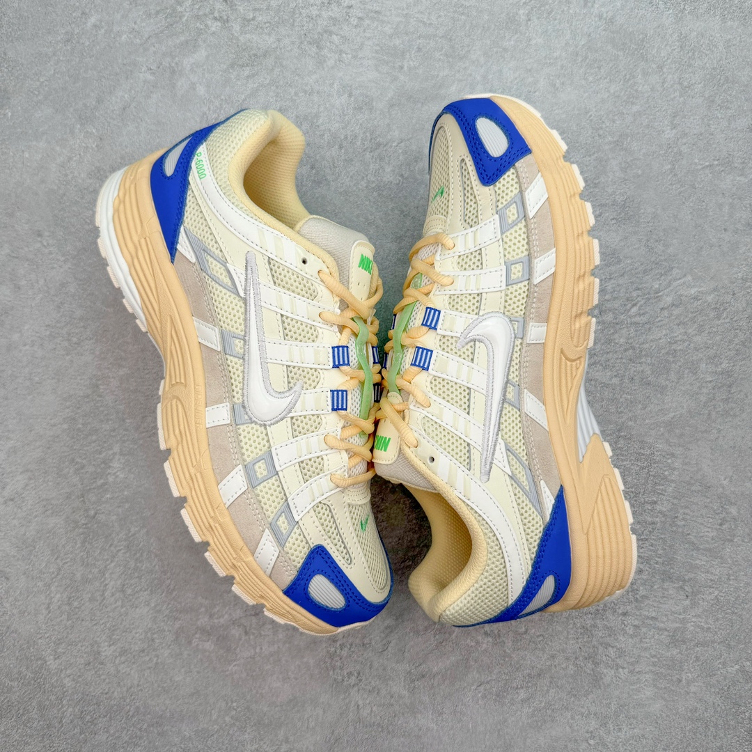 图片[3]-＃HP纯原 NK P-6000 系列低帮复古老爹风休闲运动舒适慢跑鞋 FJ5443-113 购入原鞋原装纸板楦头开发 独家私模四层组合大底 市场唯一正确版本 良心定价 新配色陆续出货 进口三文治网面 融合 Pegasus 过往运动鞋设计 助力 21 世纪早期跑步运动跃升时尚新高度 采用透气网眼布、运动风格线条和耐穿覆面 兼具吸睛外观和舒适感受 中底泡绵以田径赛道为灵感 打造厚实设计 缔造出众缓震性能 尺码：36 36.5 37.5 38 38.5 39 40 40.5 41 42 42.5 43 44 44.5 45 46-选品中心