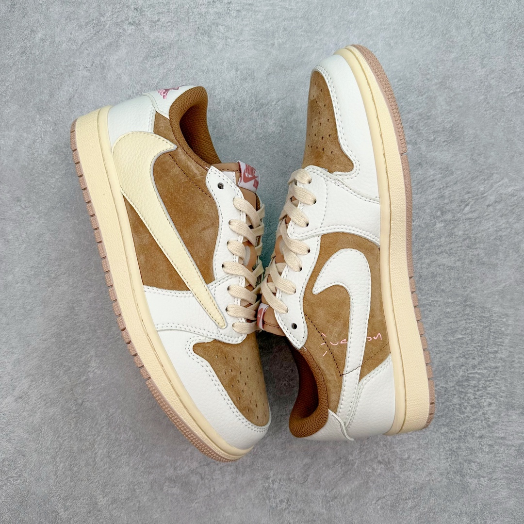 图片[3]-💰140 ＃福利特价‼Travis Scott x Air Jordan AJ1 Low TS联名倒钩低帮系列 毫无疑问市场中端王者 耗时半年巨作 全套原纸板楦头开发 确保原汁原味 完美呈现倒钩版型 原档案转印油墨一体 一码一磨具拒绝假半码 此版本只针对中端市场 皮料材质有所更替 其他数据细节工艺流程均保持一致 绝不口嗨 细节品控鞋型随意秒杀市面3XX 4XX 原盒原配 外盒透明胶套 内侧字体 工整带凹凸感 原厂拉帮工艺 针距密度一致 后跟弧度收口自然不对折 极致一眼正品既视感 进口玻璃冲刀皮料裁剪零毛边 承诺百分百一致原鞋 全鞋电脑针车工艺 进口港宝加持 后跟自然饱满 全鞋荧光划线卡点 追求极致完美 每一双都是工艺品 多重QC质检 超越公司货的品控标准 实实在在的免检产品 SIZE：36 36.5 37.5 38 38.5 39 40 40.5 41 42 42.5 43 44 44.5 45 46 47.5 编码：Nby2936010-运动鞋