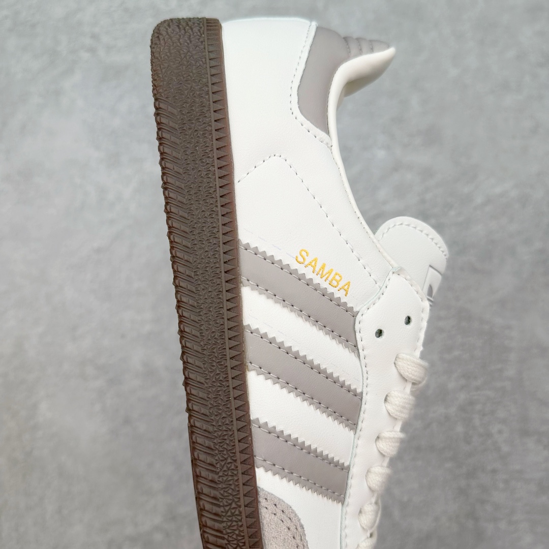 图片[6]-AD Original Samba OG 复古经典轻便板鞋 JH6479 这款桑巴鞋展示了高质量的工艺 带有装饰的超锁缝制和无缝的手感 柔软、柔软的皮革造型和标志性的3条纹完成了精致的外观 正规合身鞋带 鞋面上有绒面鞋垫 橡胶鞋底 享受正畸套筒软感 自50年代首次亮相以来就一直在赢得粉丝的青睐 尺码：36 36.5 37.5 38 38.5 39 40 40.5 41 42 42.5 43 44 44.5 45-选品中心
