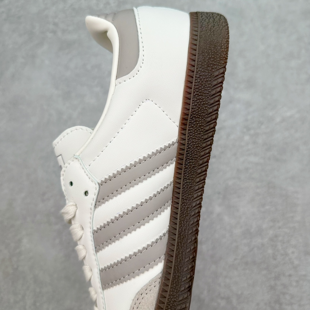 图片[7]-AD Original Samba OG 复古经典轻便板鞋 JH6479 这款桑巴鞋展示了高质量的工艺 带有装饰的超锁缝制和无缝的手感 柔软、柔软的皮革造型和标志性的3条纹完成了精致的外观 正规合身鞋带 鞋面上有绒面鞋垫 橡胶鞋底 享受正畸套筒软感 自50年代首次亮相以来就一直在赢得粉丝的青睐 尺码：36 36.5 37.5 38 38.5 39 40 40.5 41 42 42.5 43 44 44.5 45-选品中心